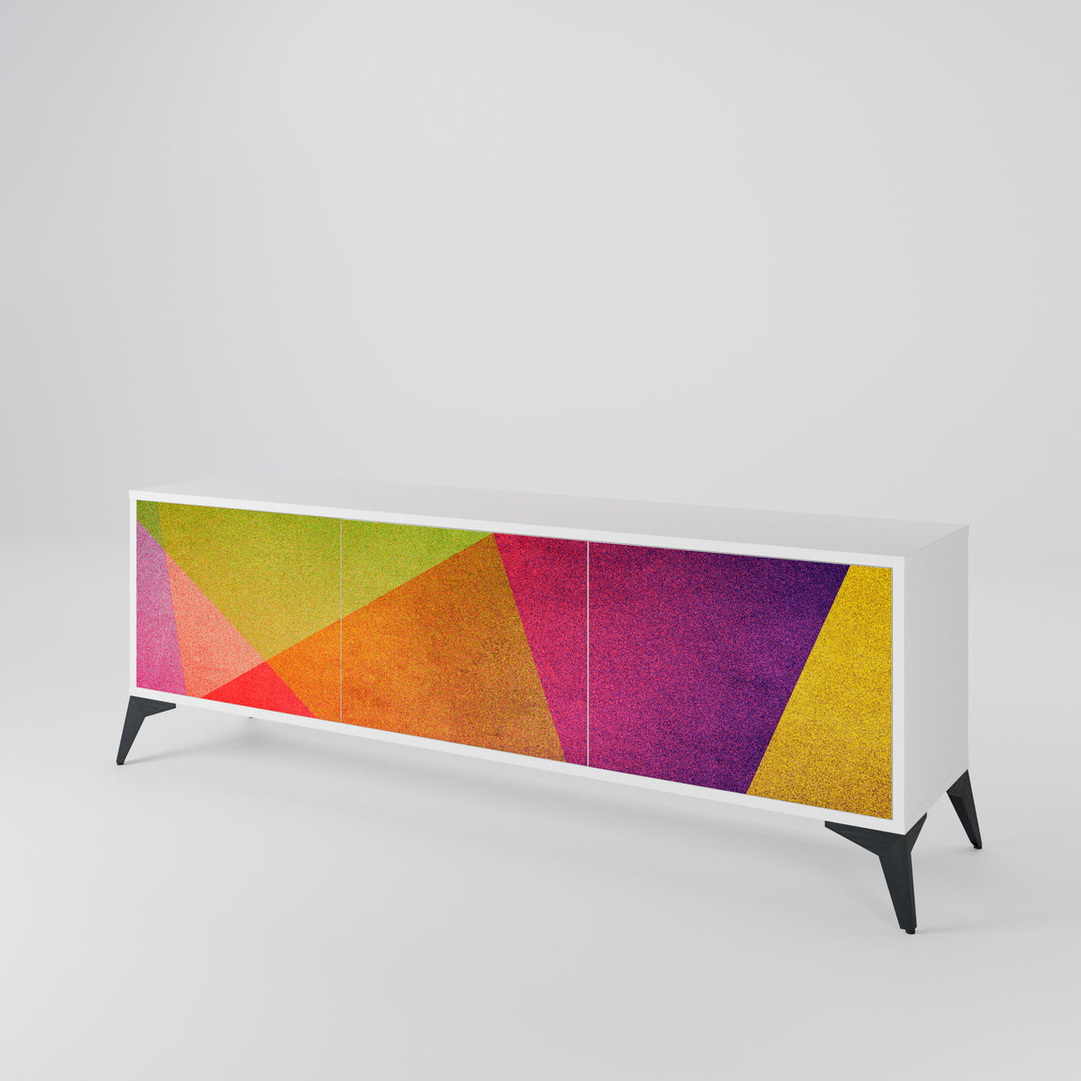 VIVID GEOMETRY 3-türiges TV-Lowboard
