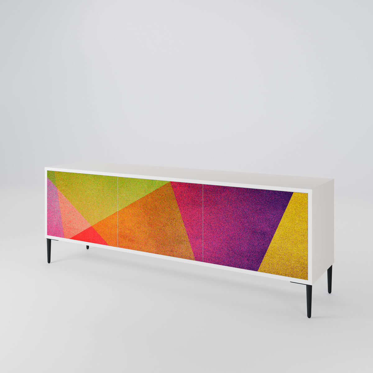 VIVID GEOMETRY 3-türiges TV-Lowboard