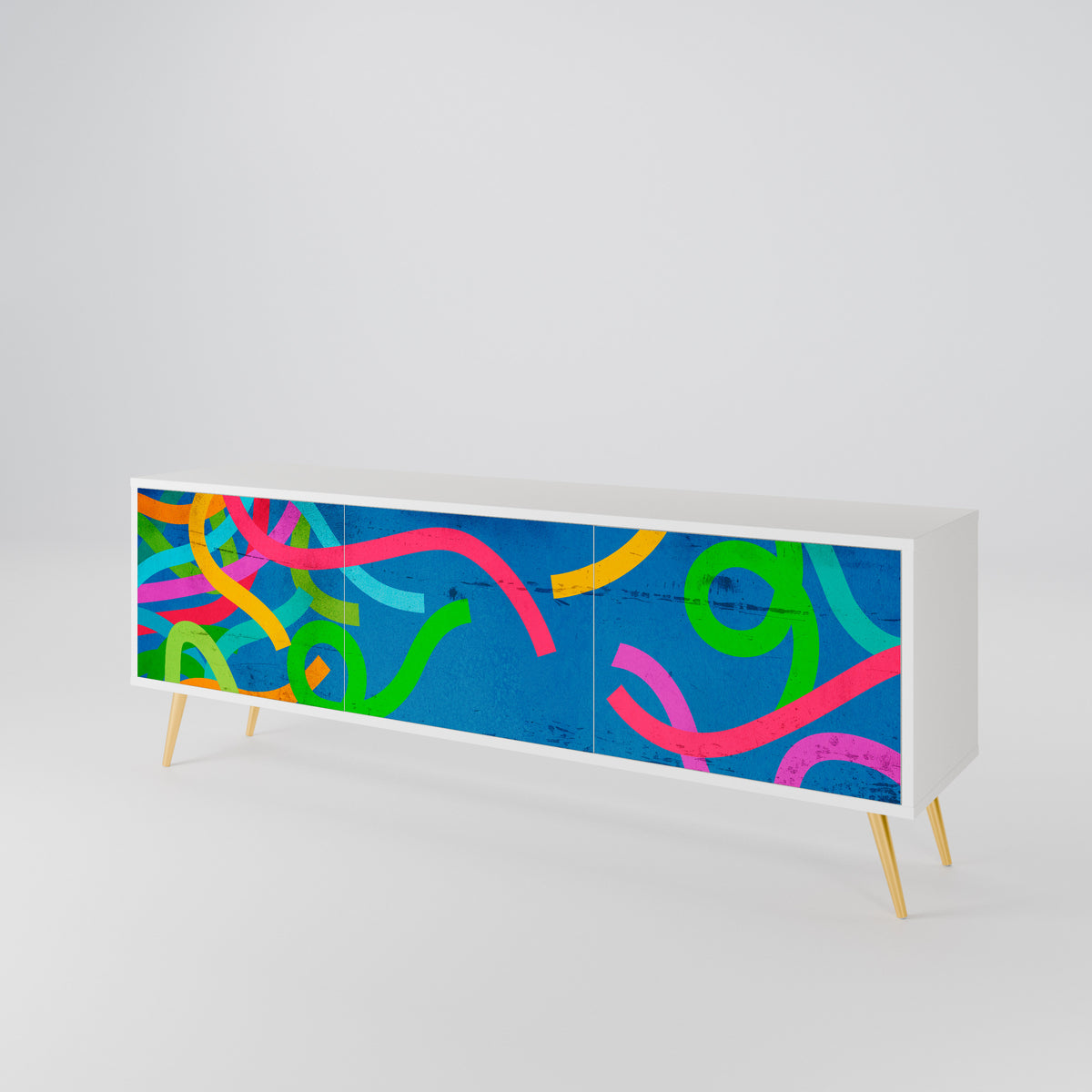 STREAMER TANGLE 3-türiges TV-Lowboard