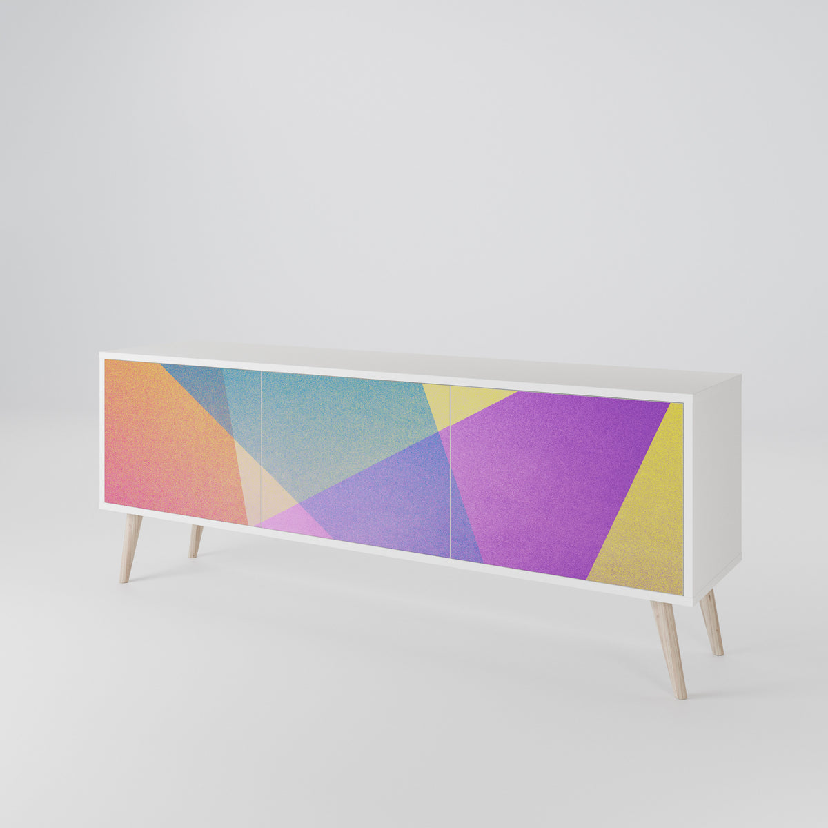 BRIGHT GEOMETRY 3-türiges TV-Lowboard