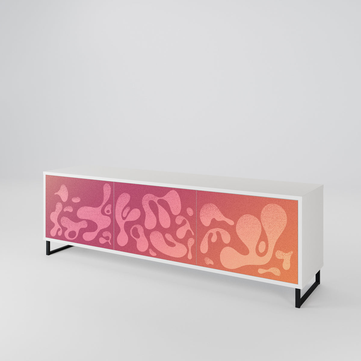 IRREGULAR PINK 3-türiges TV-Lowboard