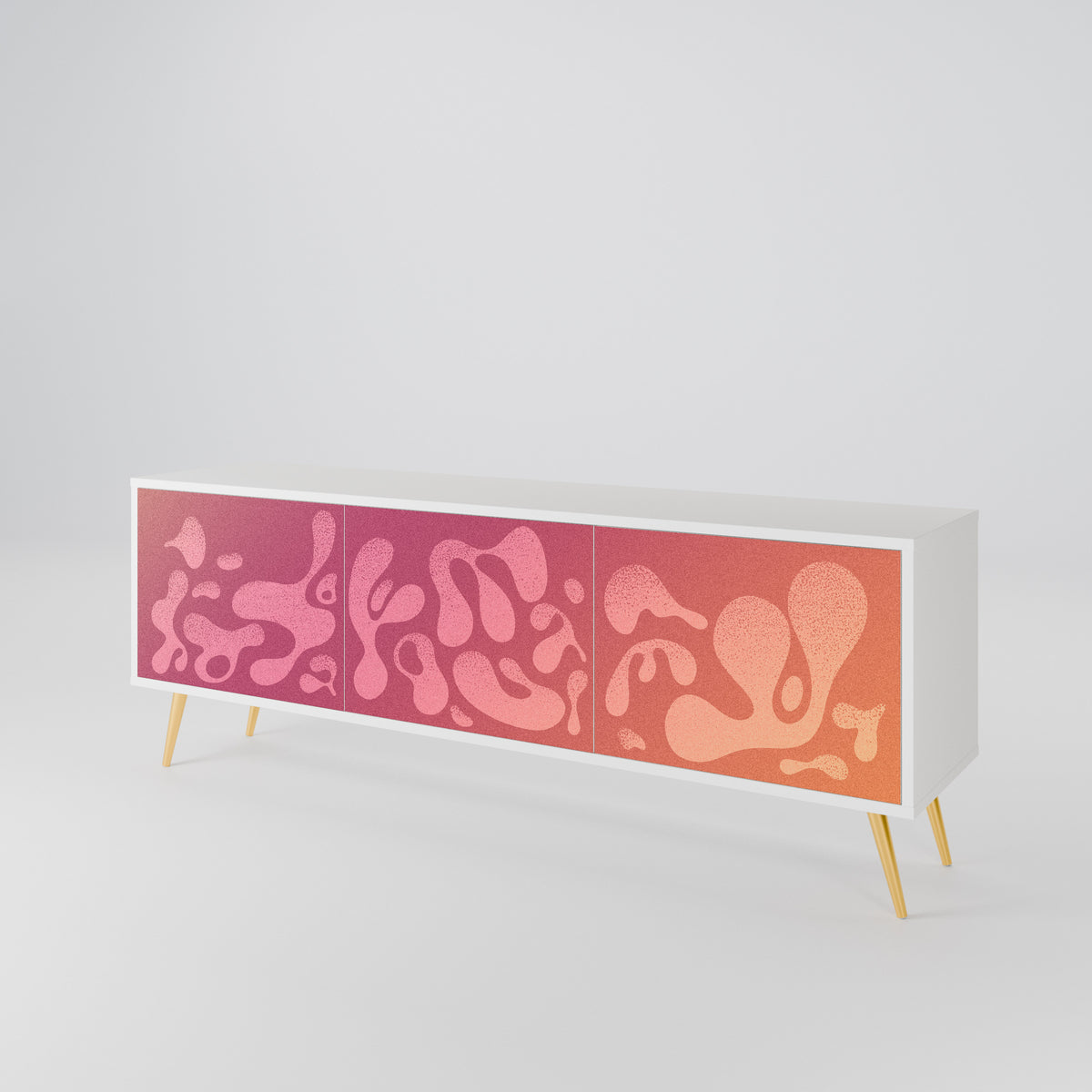 IRREGULAR PINK 3-türiges TV-Lowboard