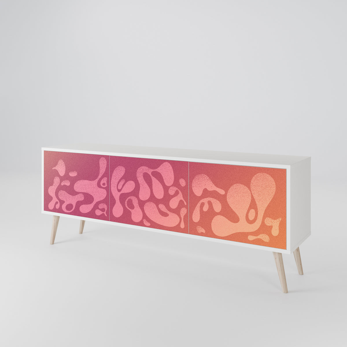 IRREGULAR PINK 3-türiges TV-Lowboard