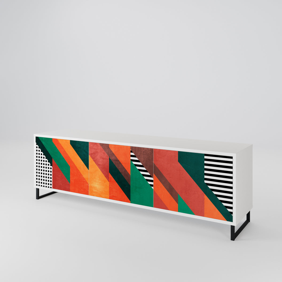 MAKESHIFT ARTISTRY 3-türiges TV-Lowboard
