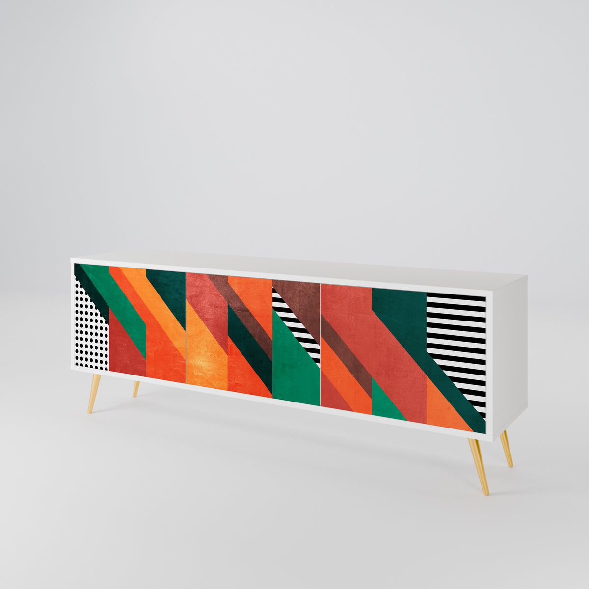 MAKESHIFT ARTISTRY 3-türiges TV-Lowboard