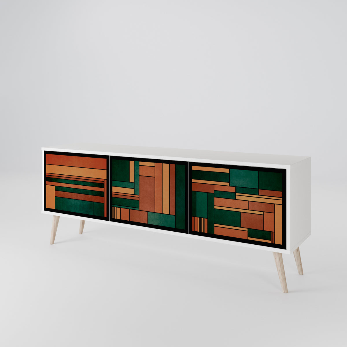 EARTHY FIGURES 3-türiges TV-Lowboard