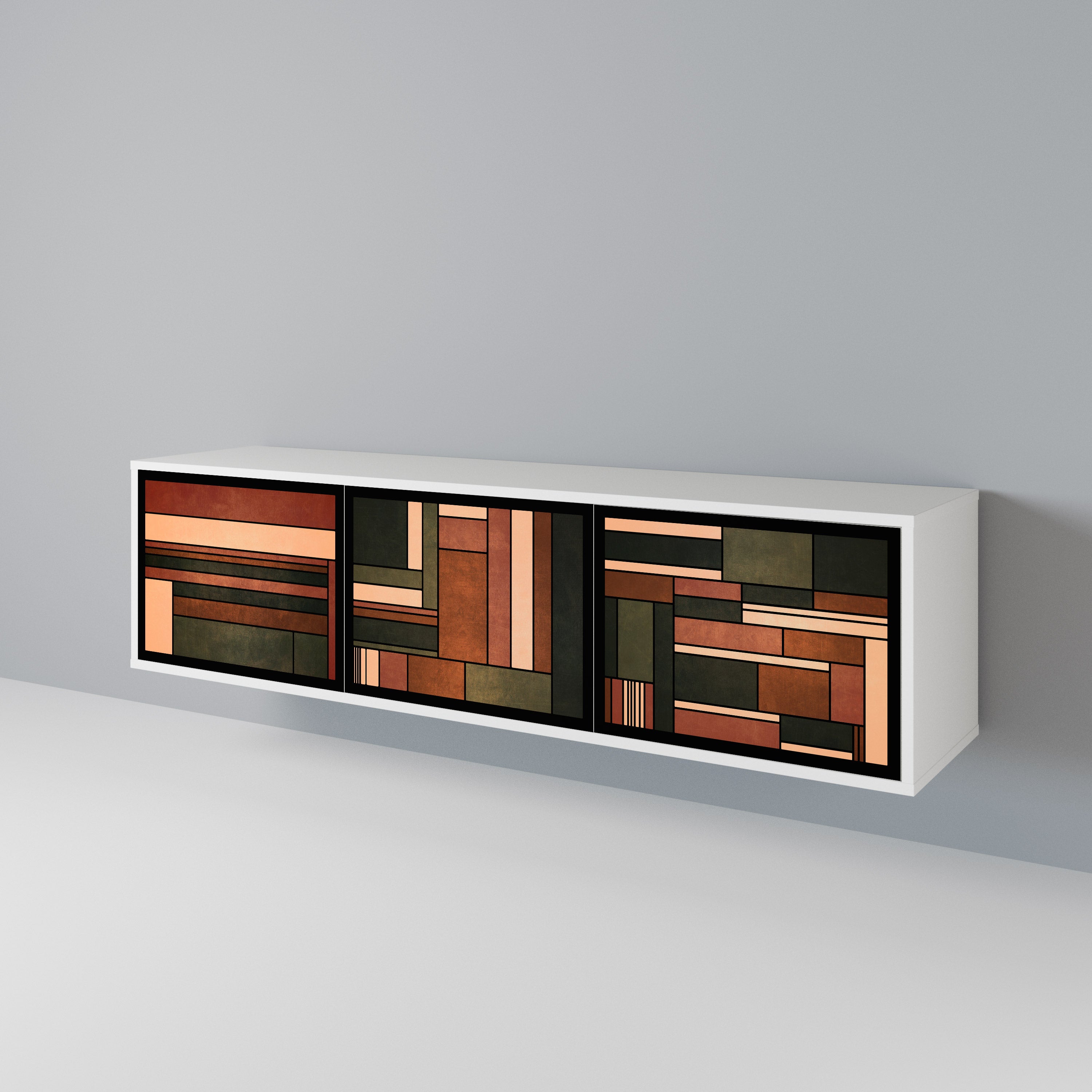 FIGURES OF NATURE 3-Door TV Cabinet