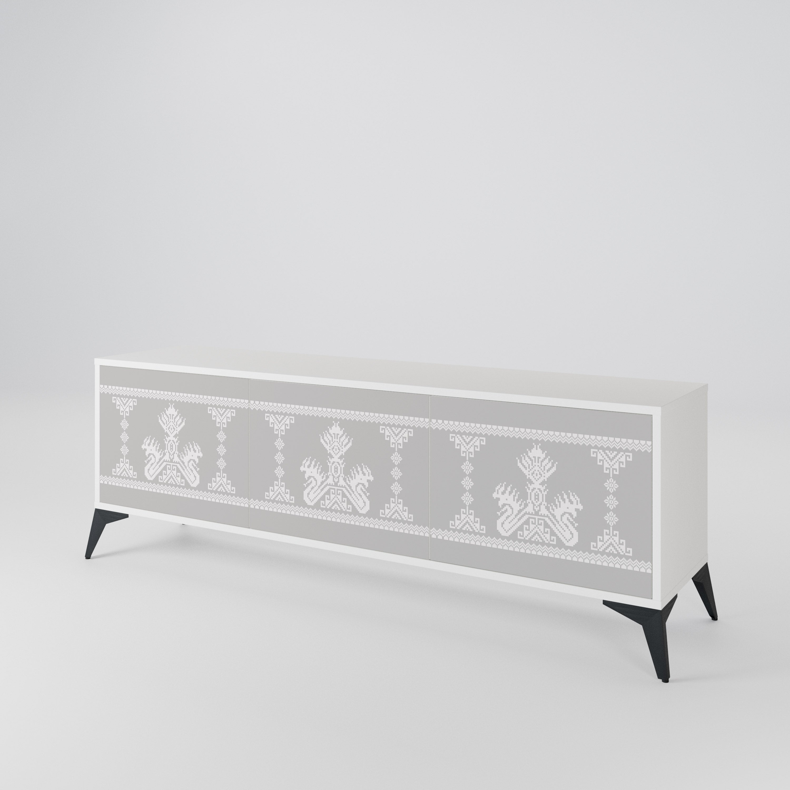 THAI GRAY 3-Door TV Cabinet