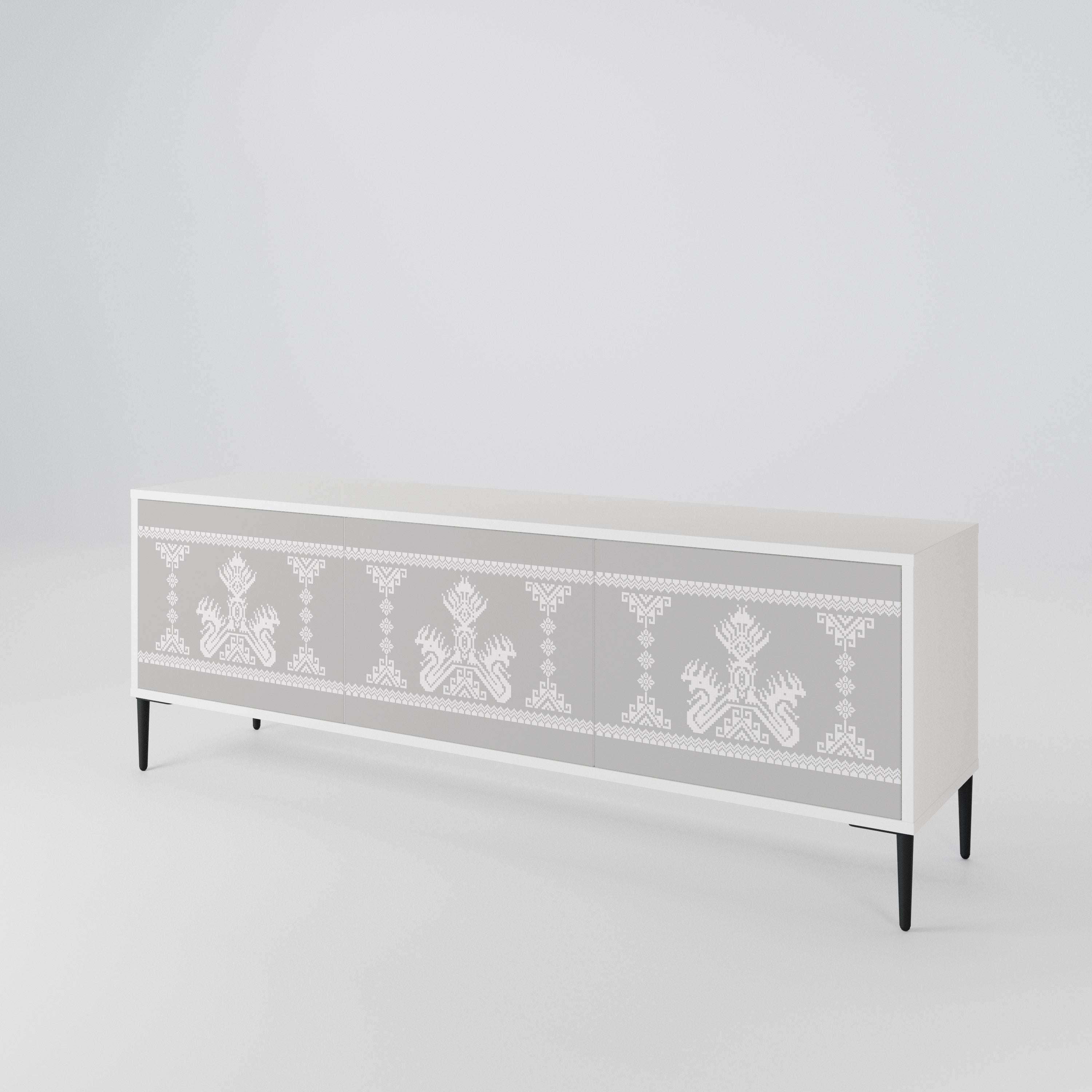THAI GRAY 3-Door TV Cabinet