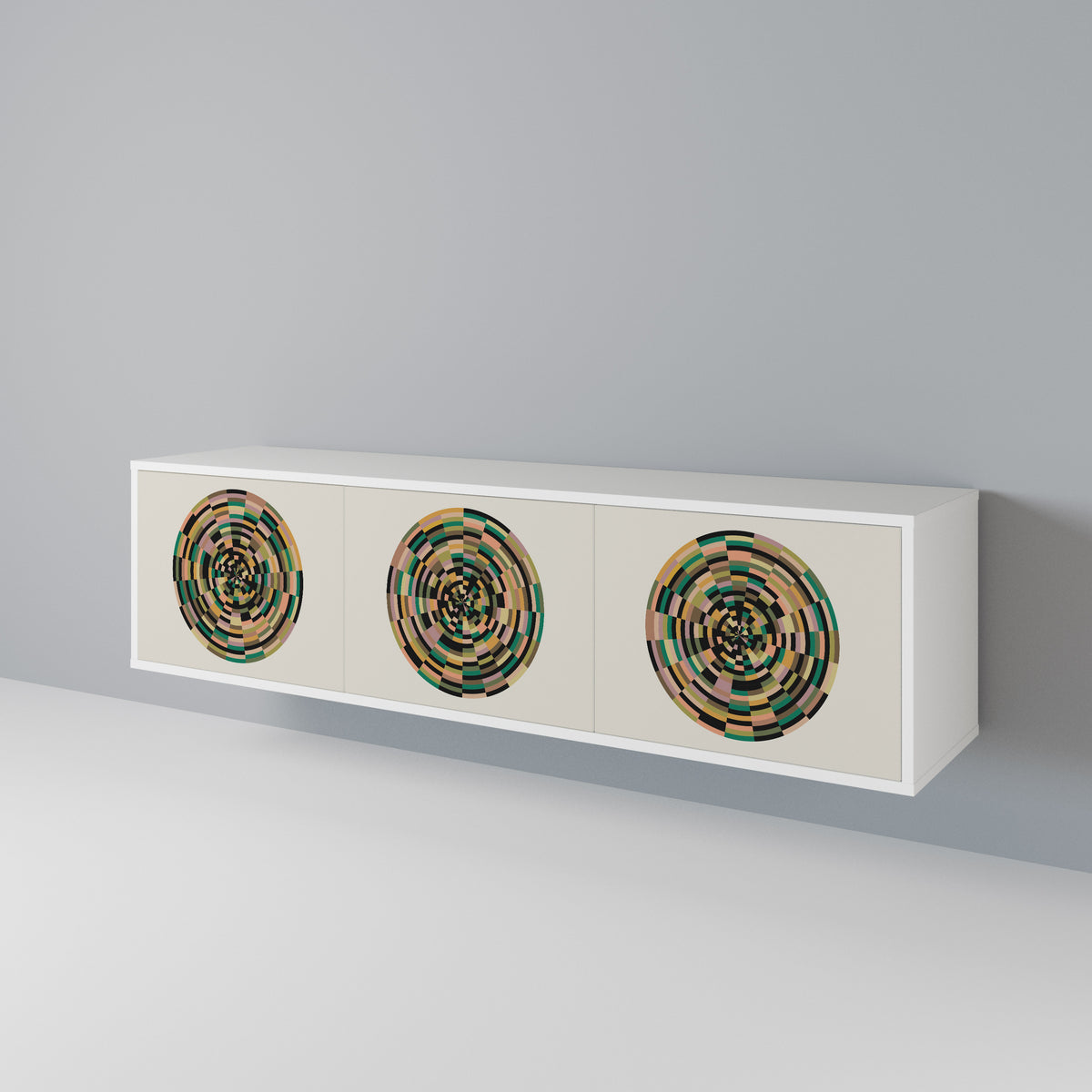 GREEN CIRCLES 3-türiges TV-Lowboard