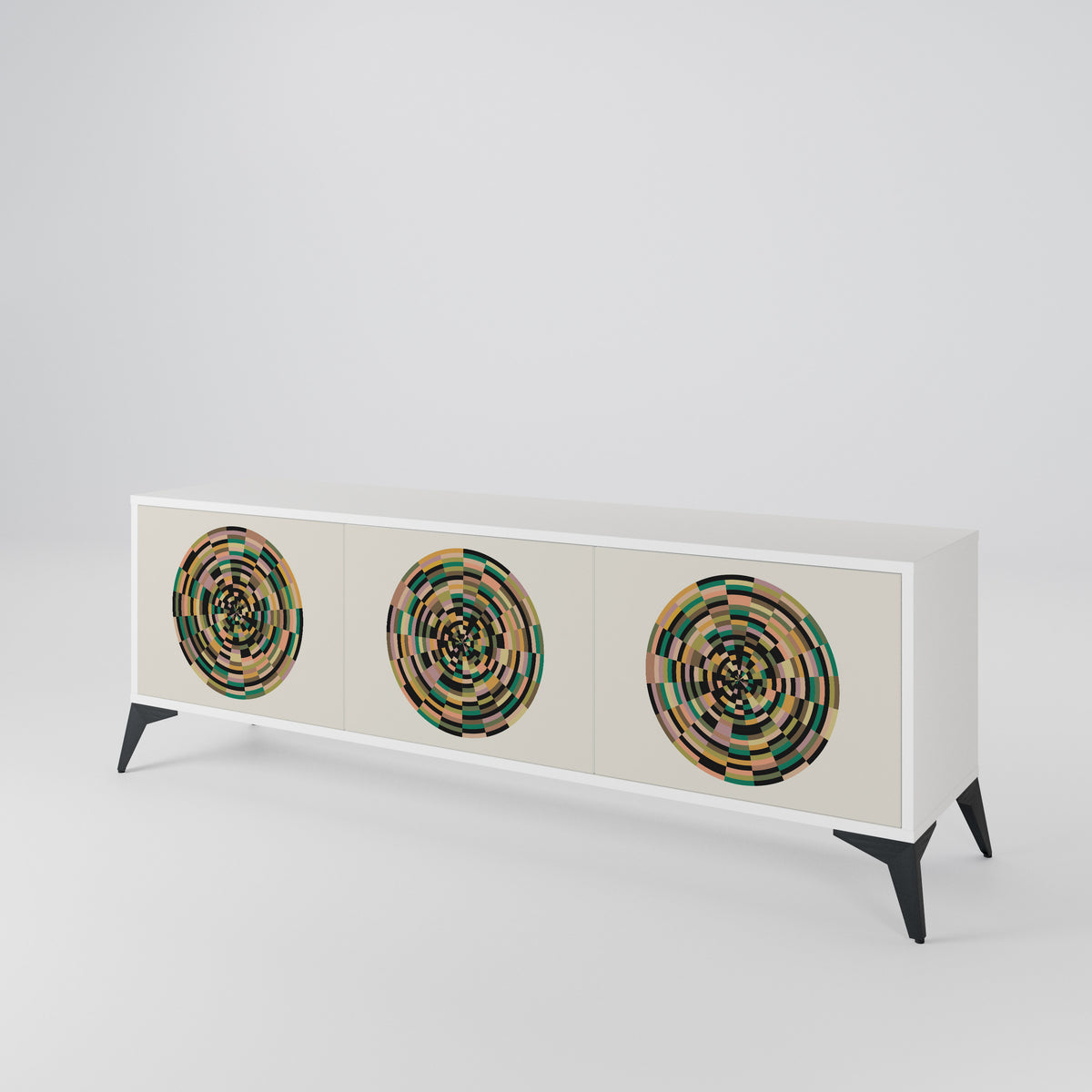 GREEN CIRCLES 3-türiges TV-Lowboard