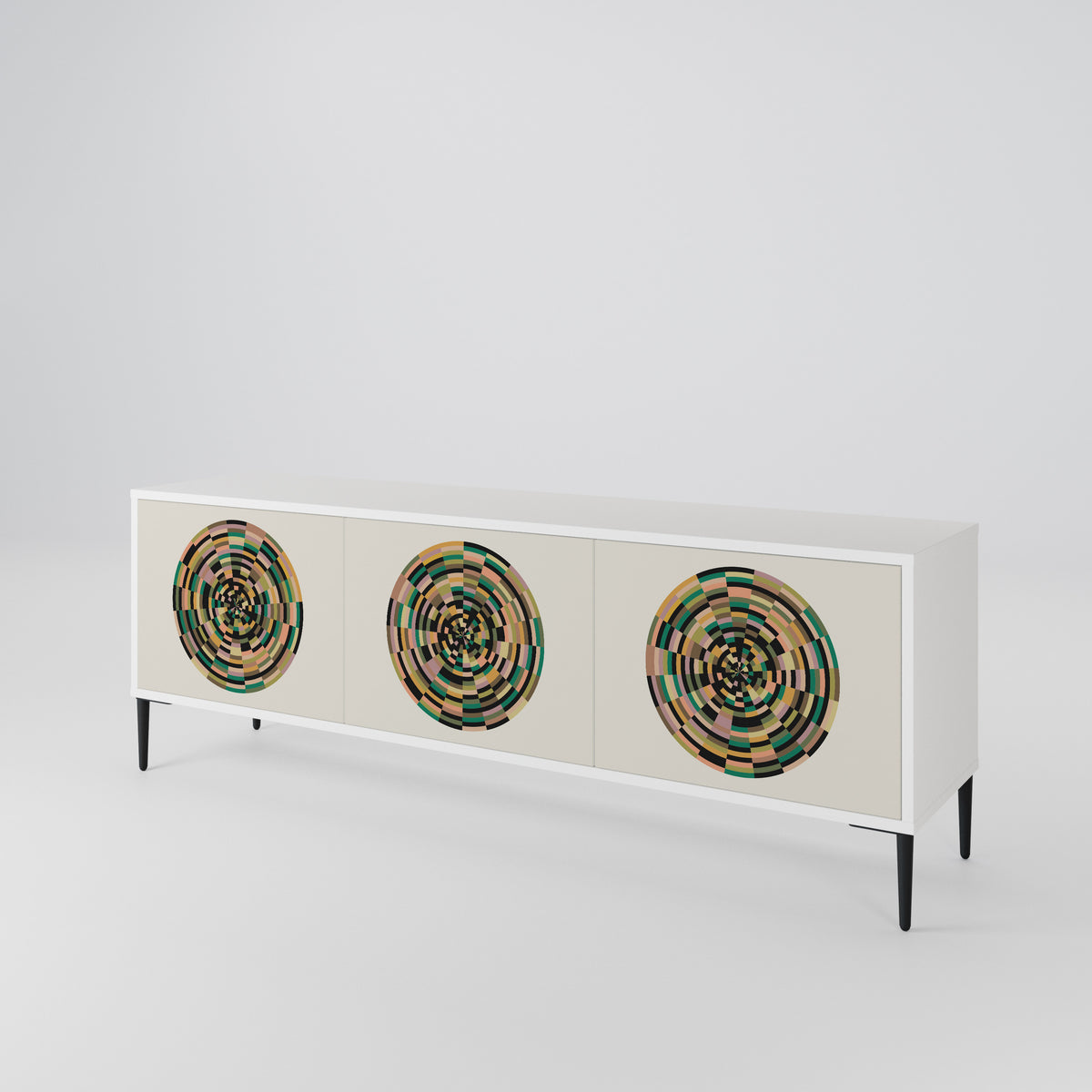 GREEN CIRCLES 3-türiges TV-Lowboard
