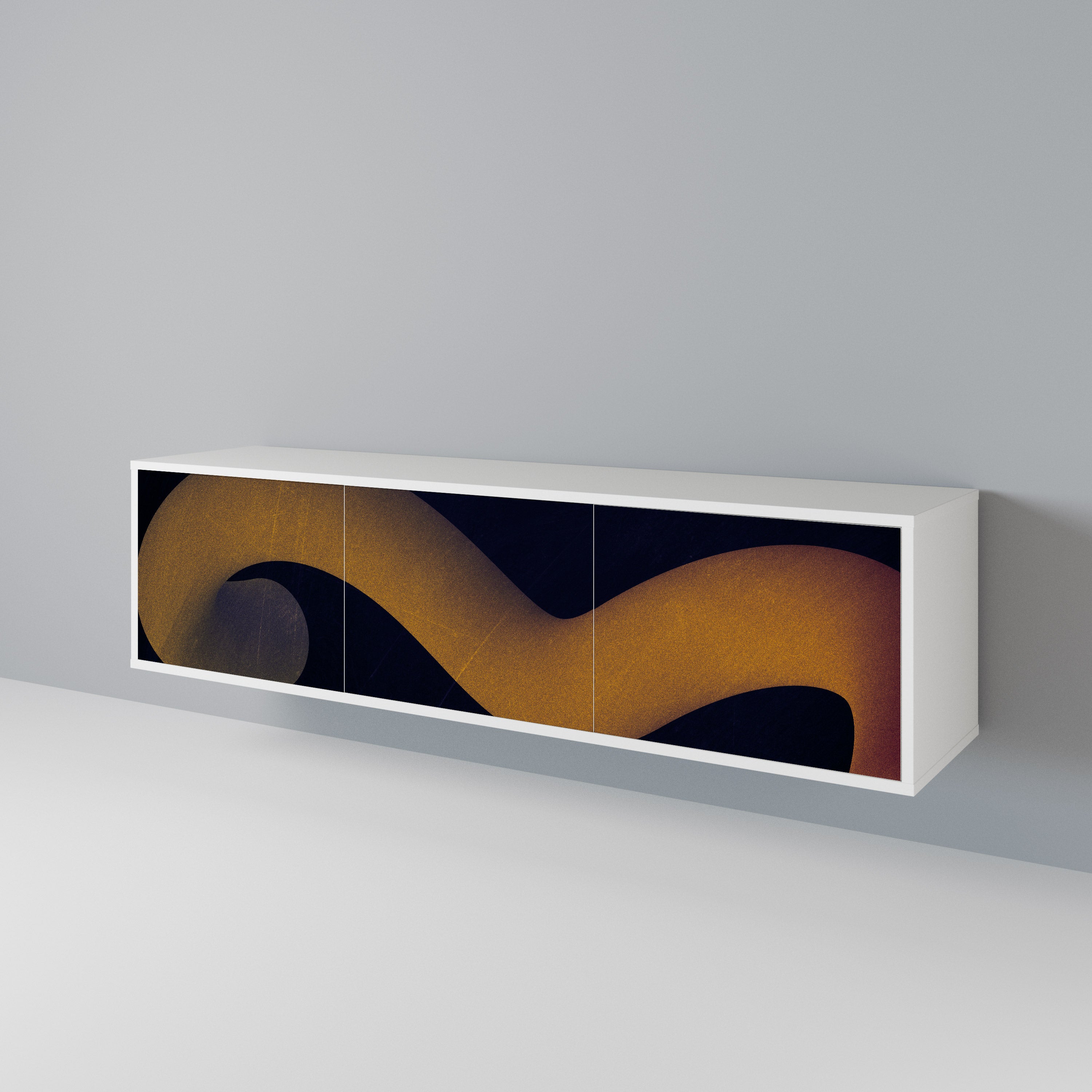 HOLLOW TIME 3-Door TV Cabinet