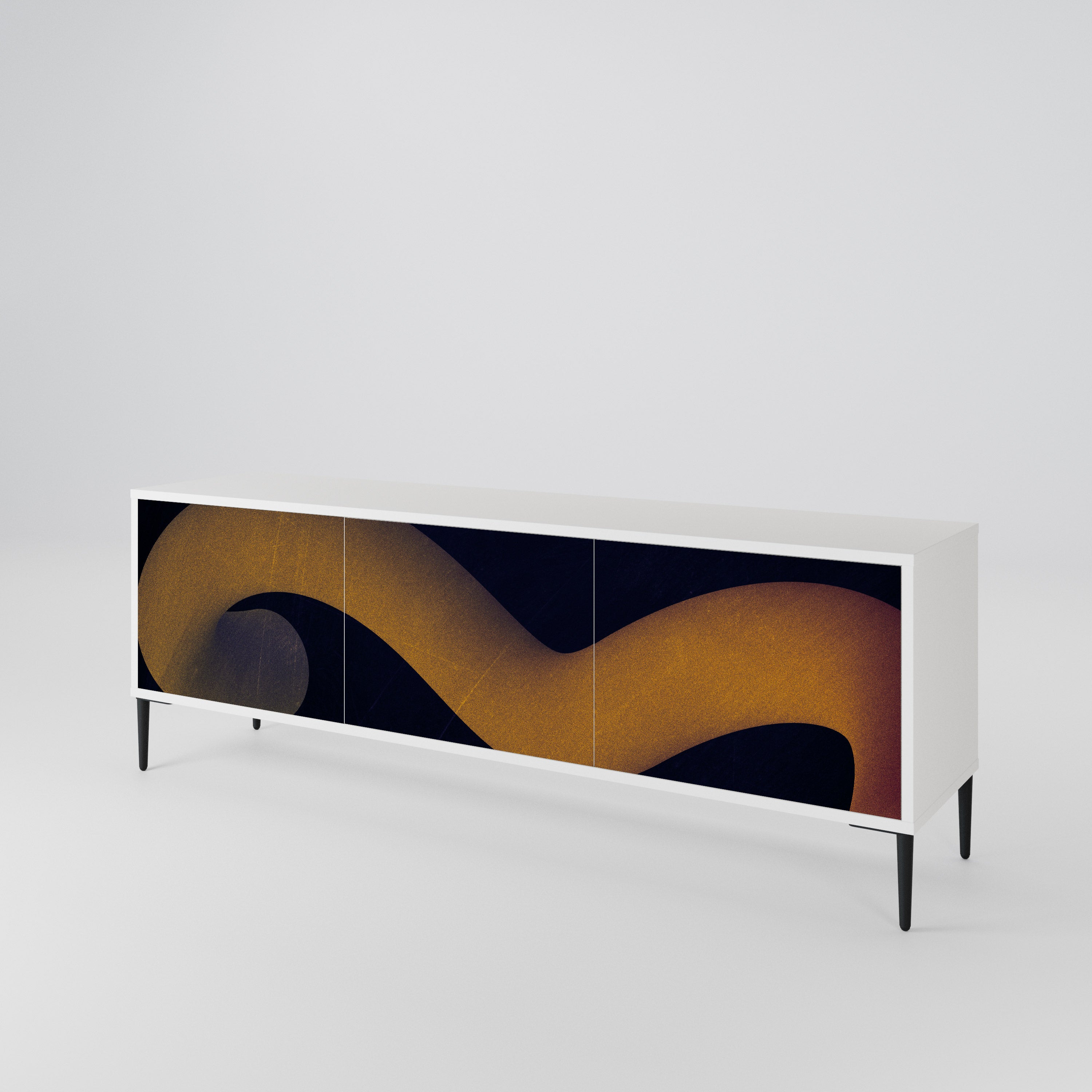 HOLLOW TIME 3-Door TV Cabinet
