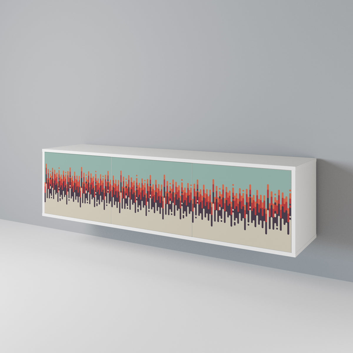 CHROMA CONTOURS 3-türiges TV-Lowboard