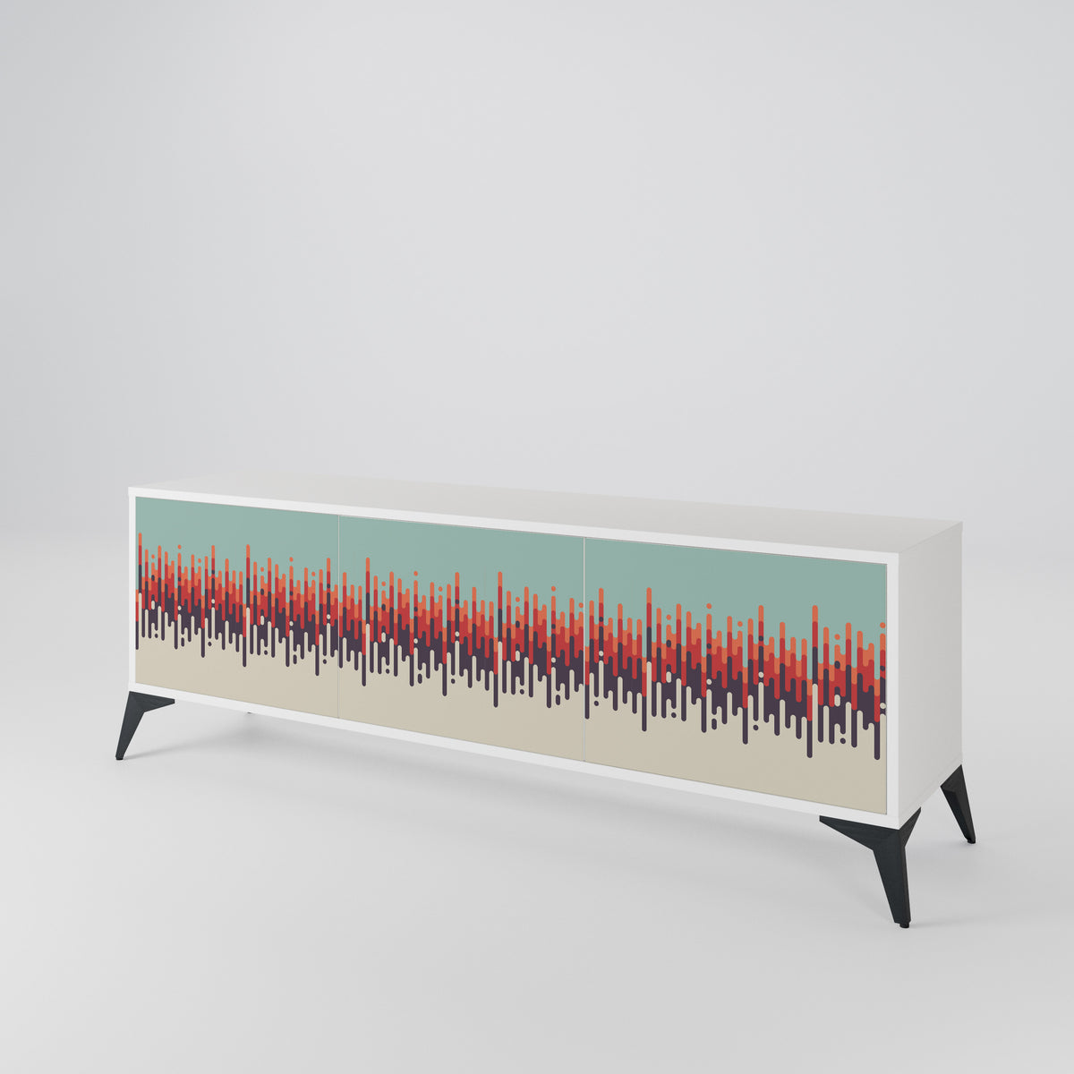 CHROMA CONTOURS 3-türiges TV-Lowboard