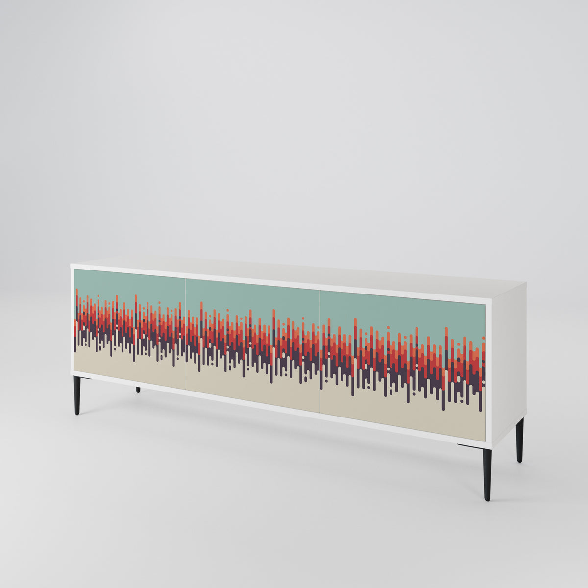 CHROMA CONTOURS 3-türiges TV-Lowboard
