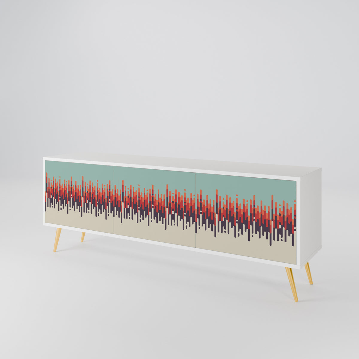 CHROMA CONTOURS 3-türiges TV-Lowboard