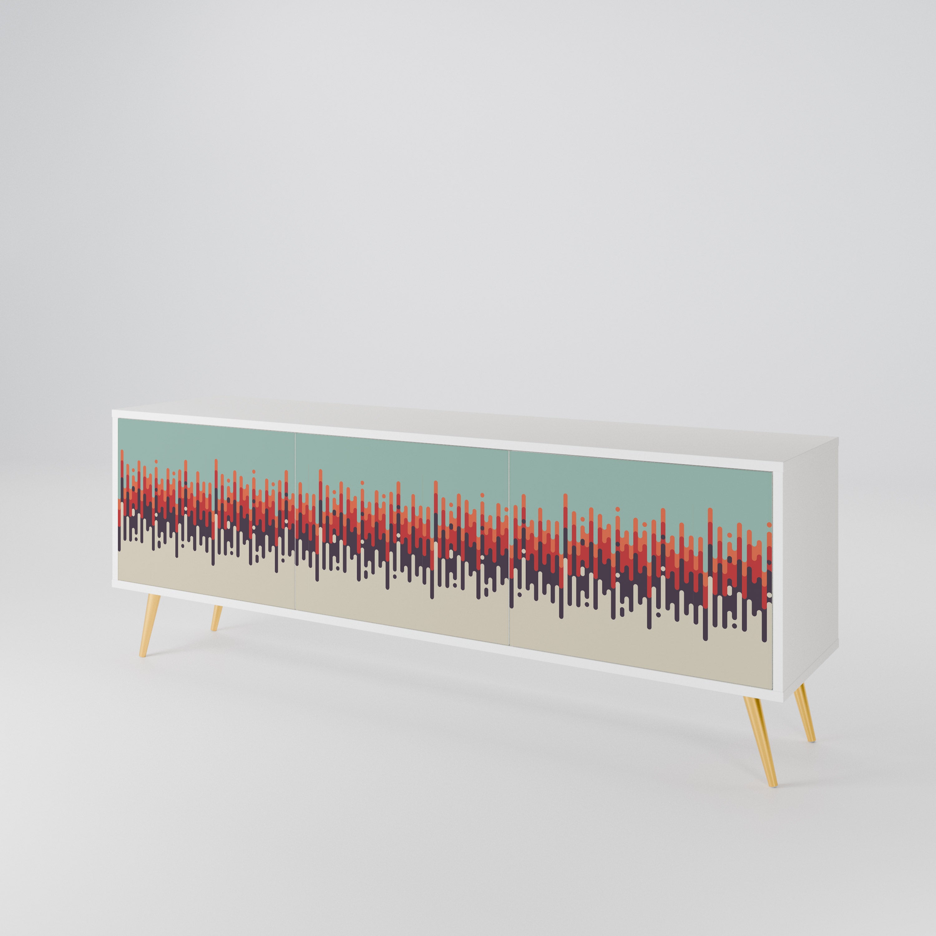 CHROMA CONTOURS 3-Door TV Cabinet