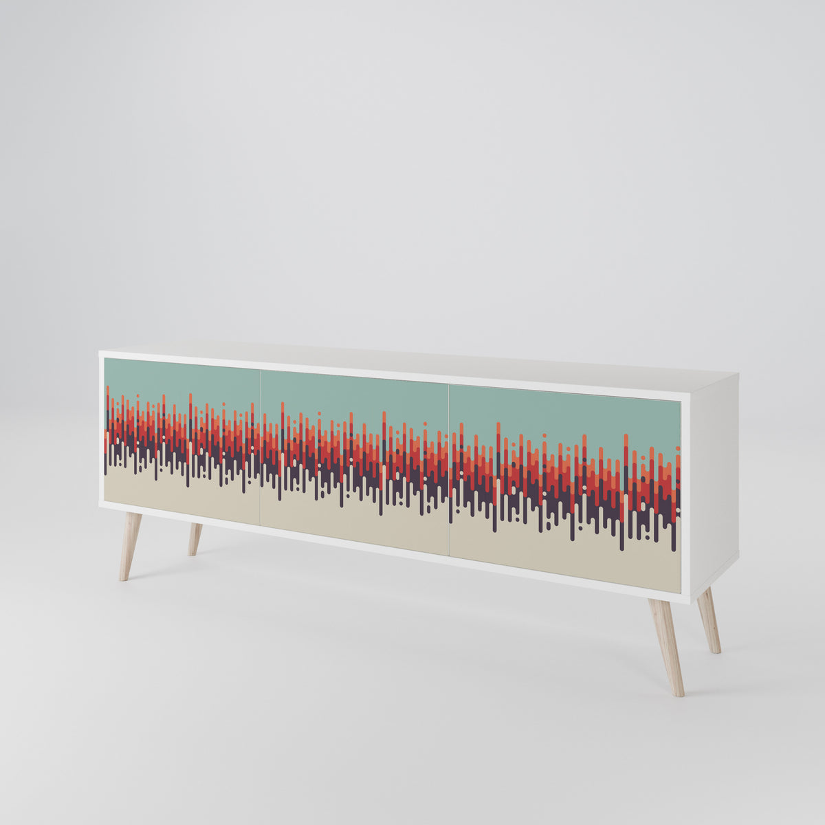 CHROMA CONTOURS 3-türiges TV-Lowboard