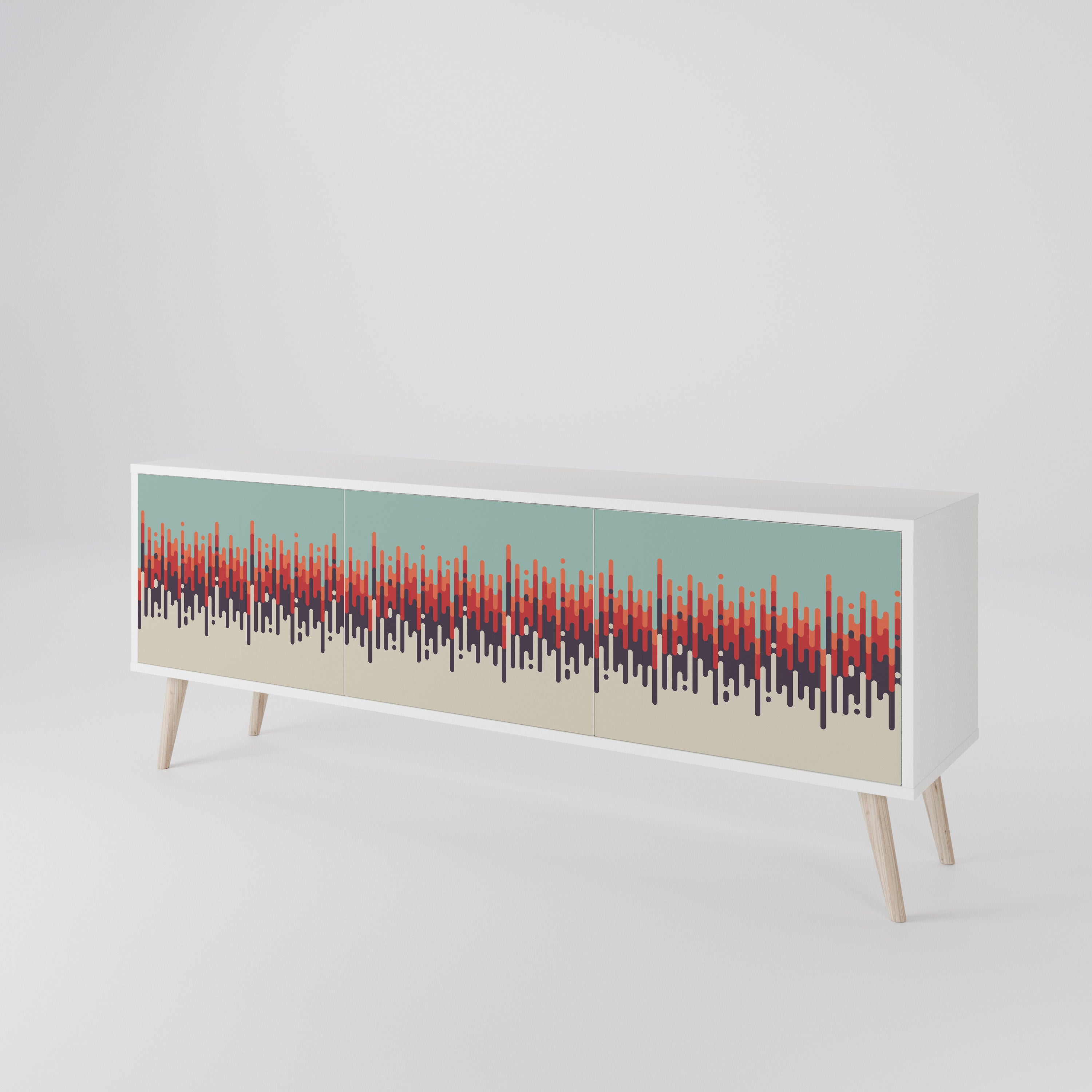 CHROMA CONTOURS 3-Door TV Cabinet