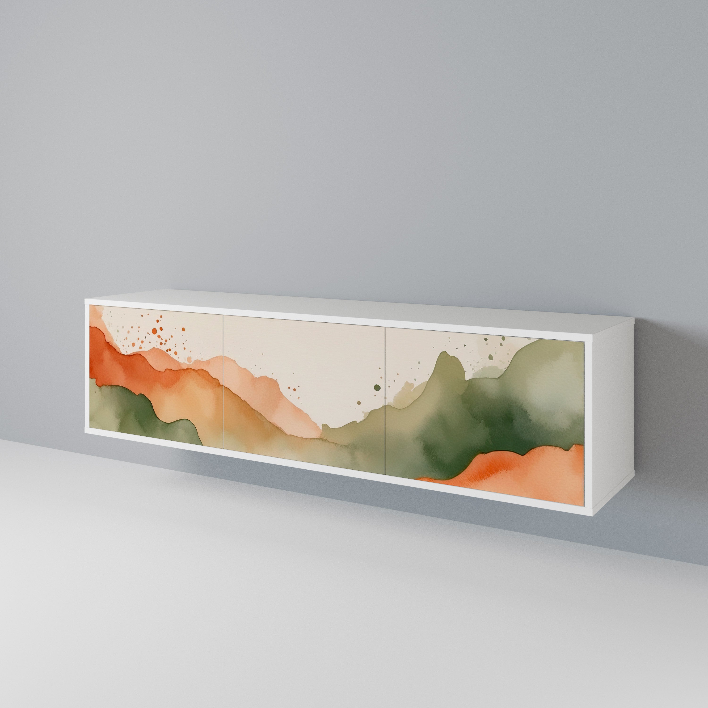 WATERCOLOUR PEAKS 3-Door TV Cabinet