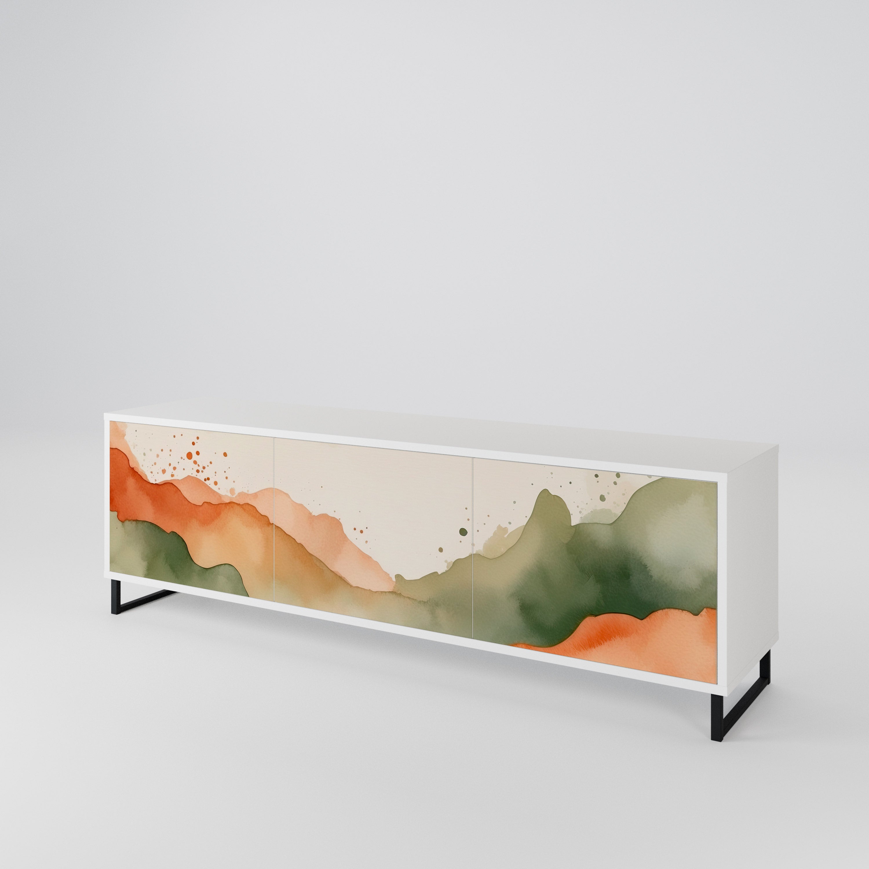 WATERCOLOUR PEAKS 3-Door TV Cabinet