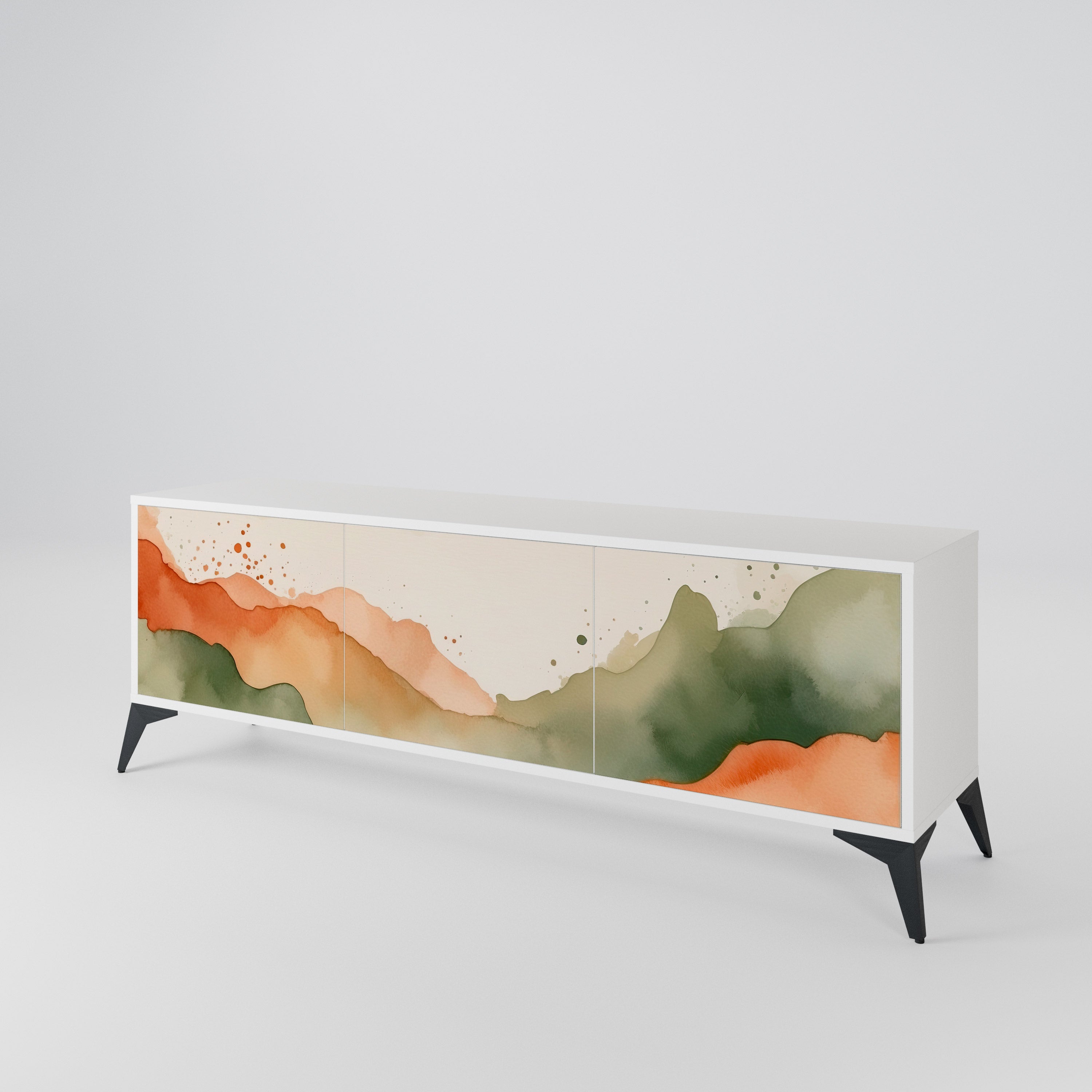 WATERCOLOUR PEAKS 3-Door TV Cabinet
