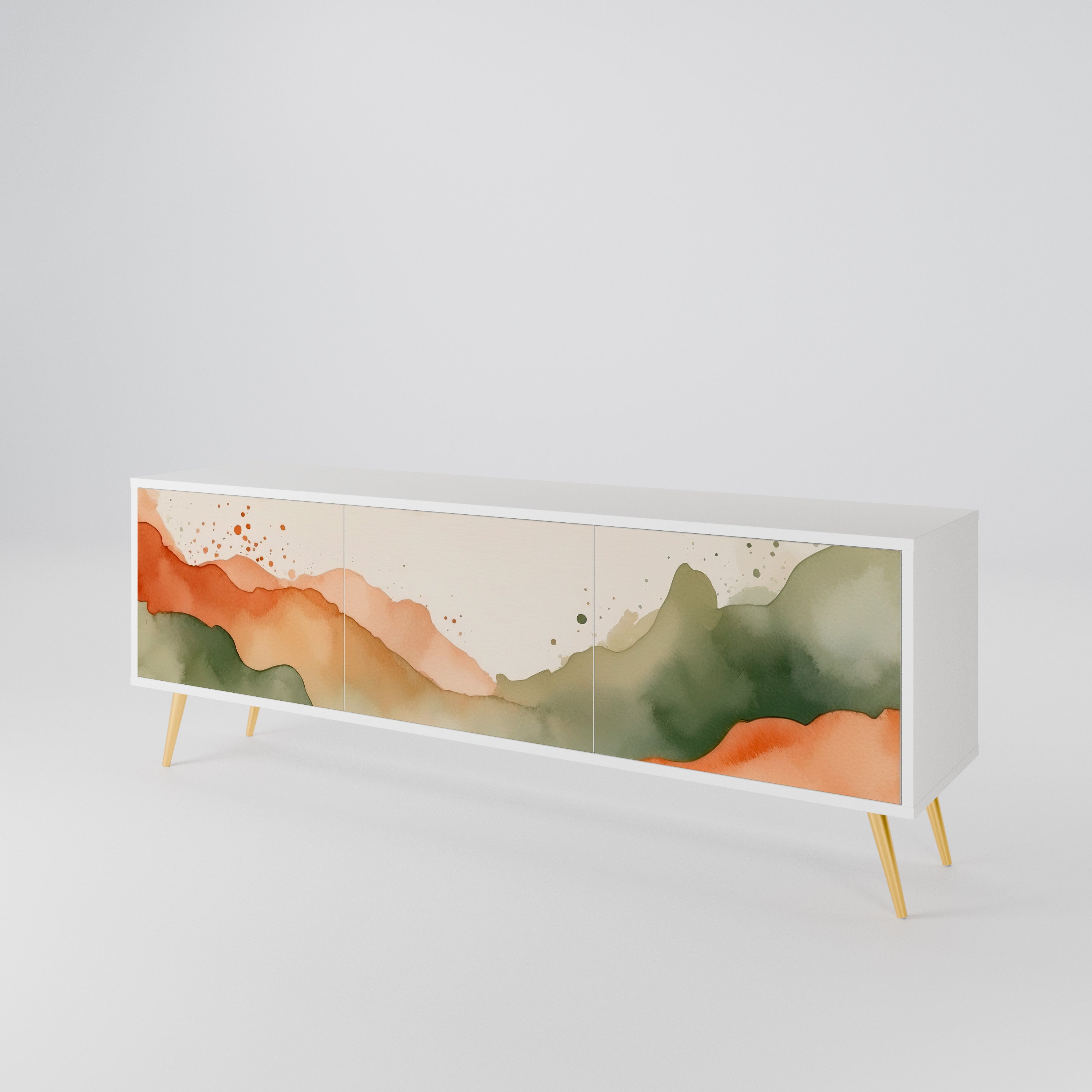 WATERCOLOUR PEAKS 3-Door TV Cabinet