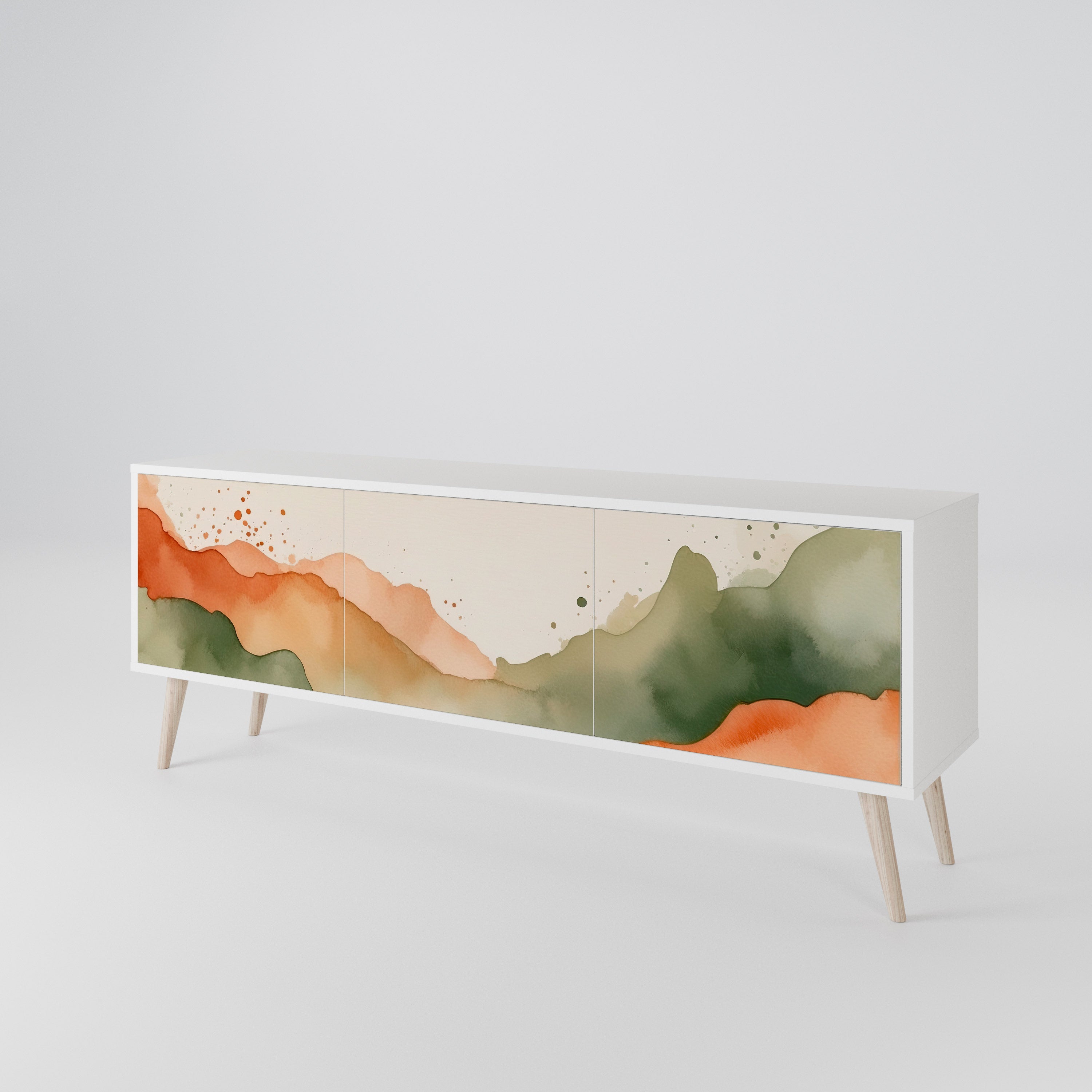 WATERCOLOUR PEAKS 3-Door TV Cabinet