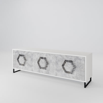 HEXAGONAL FIGURES 3-türiges TV-Lowboard