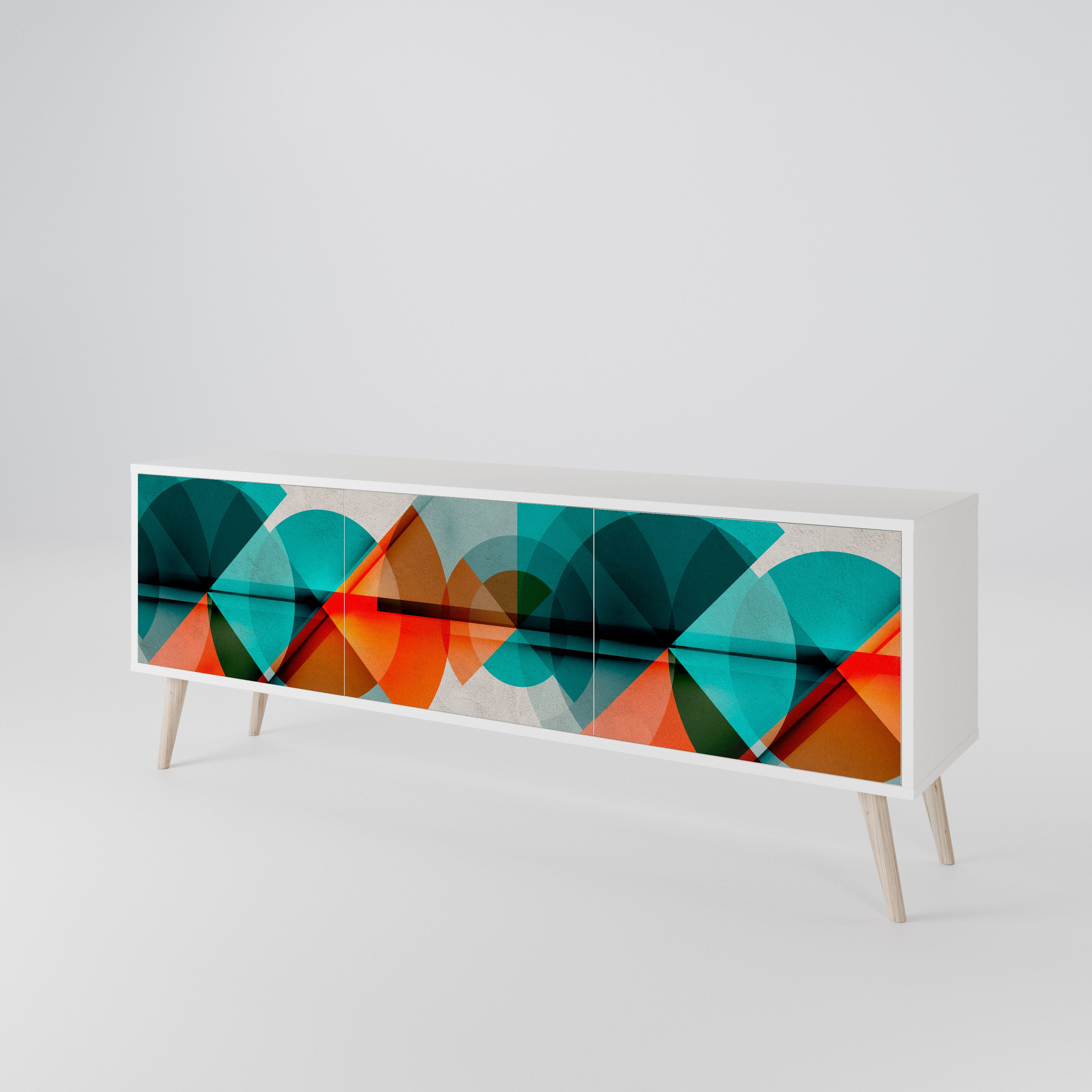 CIRCULAR RHAPSODY 3-Door TV Cabinet