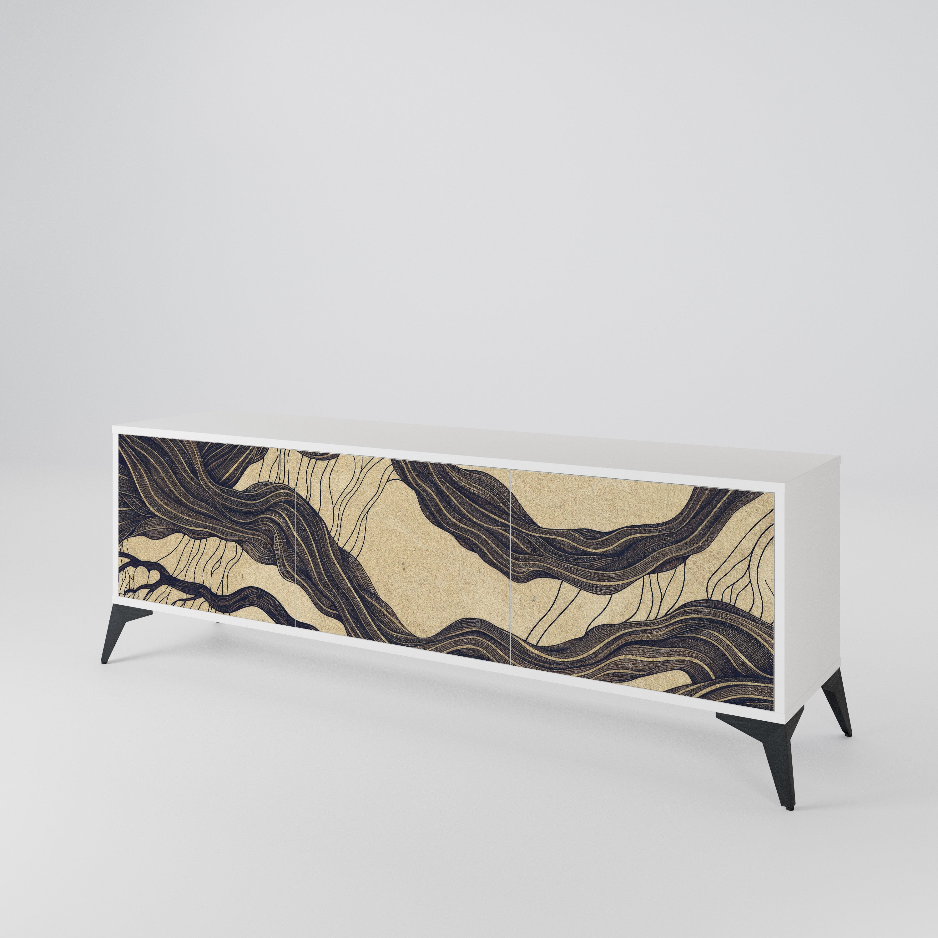 UNIFIED FRAGMENTS 3-Door TV Cabinet