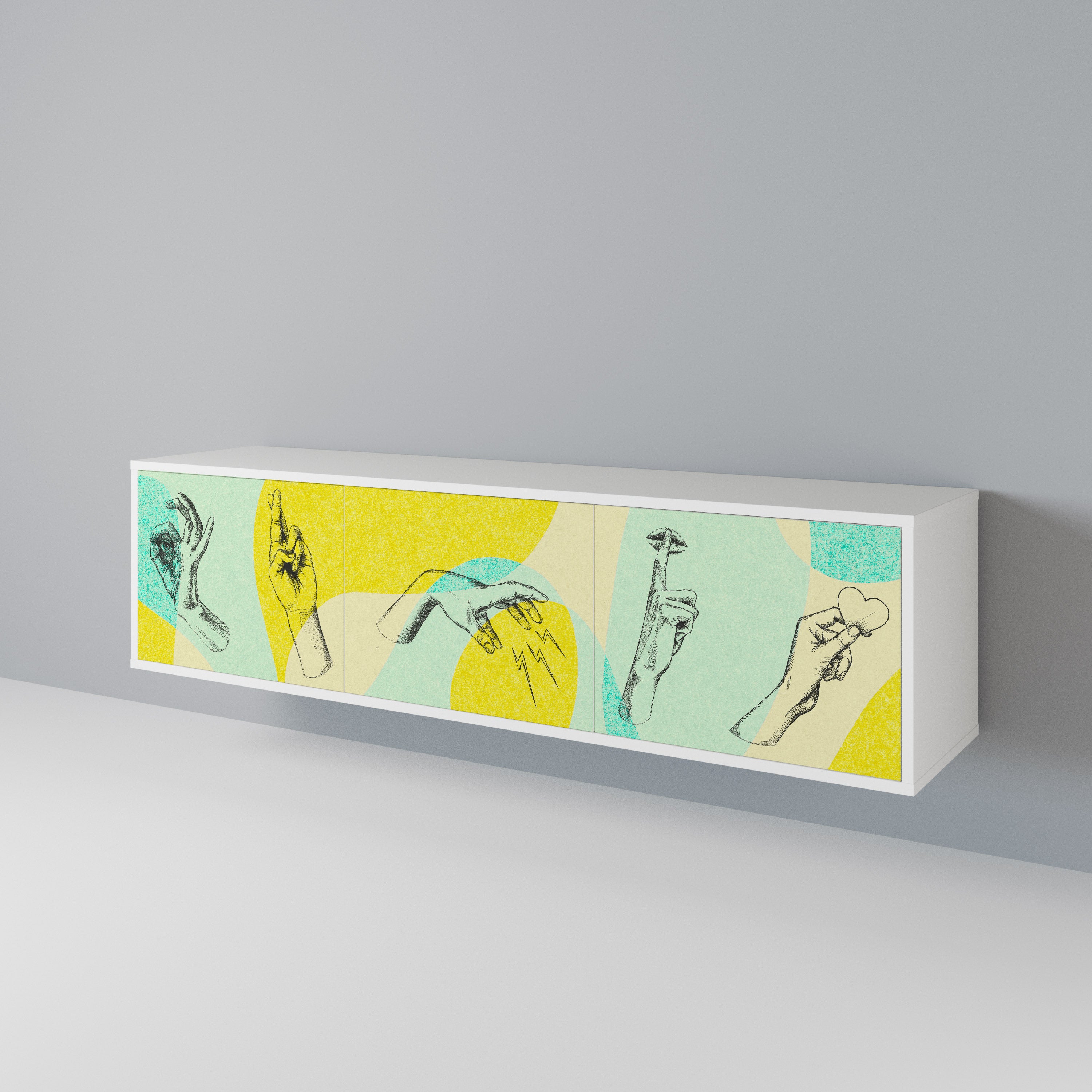 BODY LANGUAGE 3-Door TV Cabinet