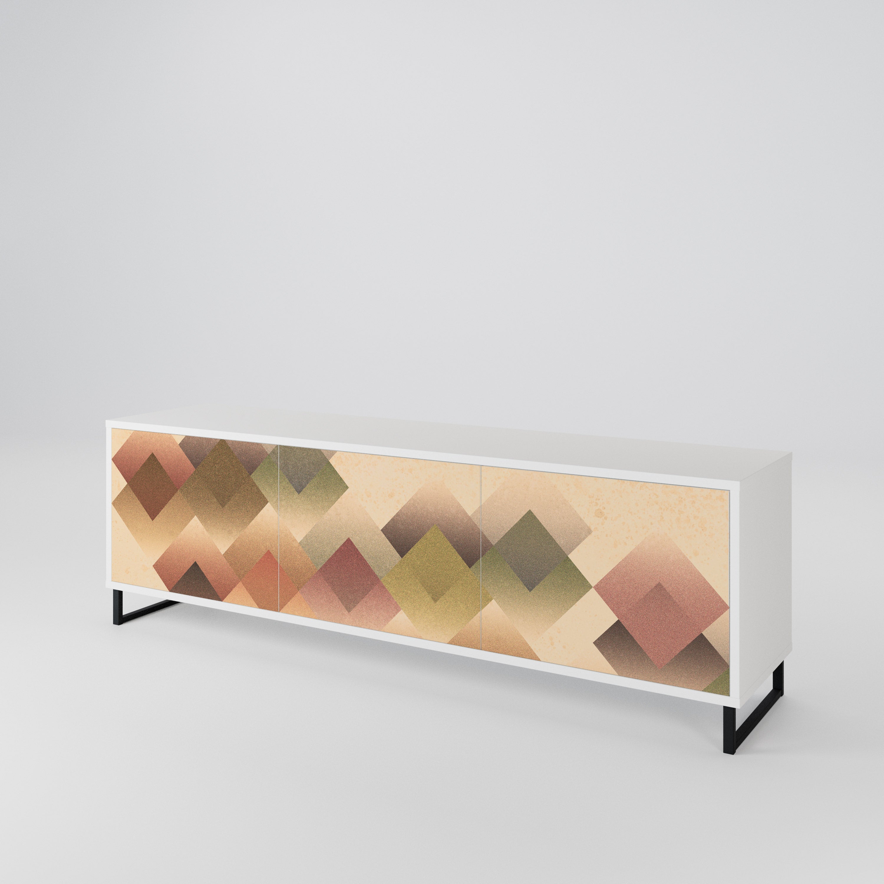 GEOMETRIC FUSION 3-Door TV Cabinet
