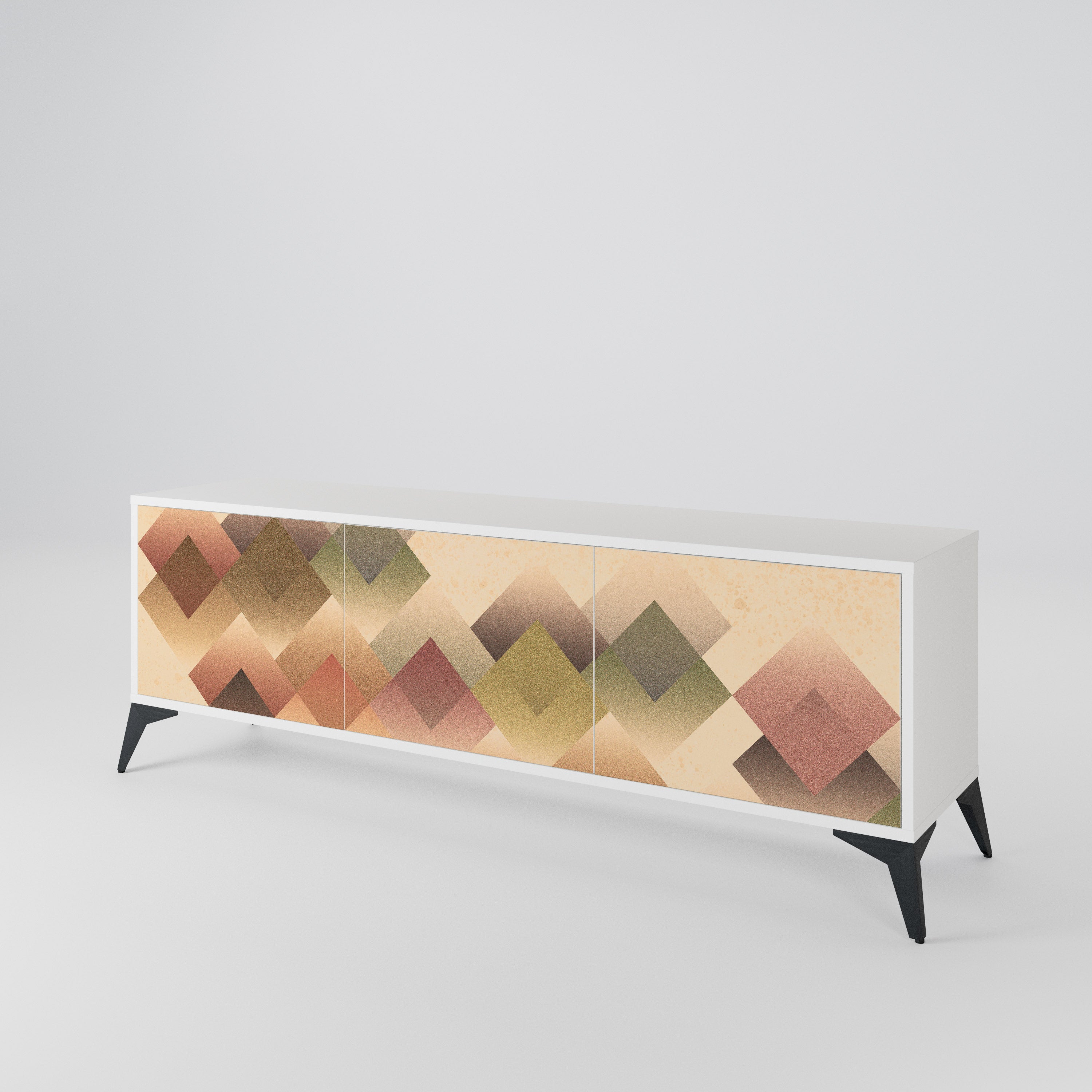 GEOMETRIC FUSION 3-Door TV Cabinet