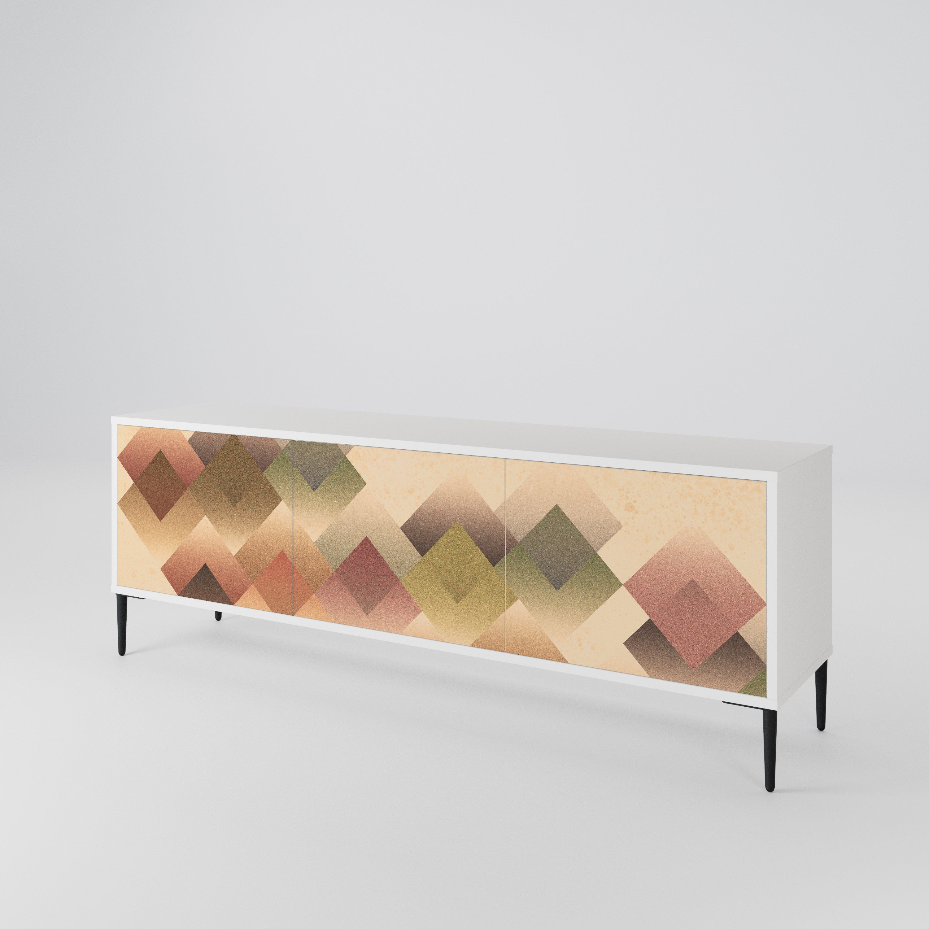 GEOMETRIC FUSION 3-Door TV Cabinet