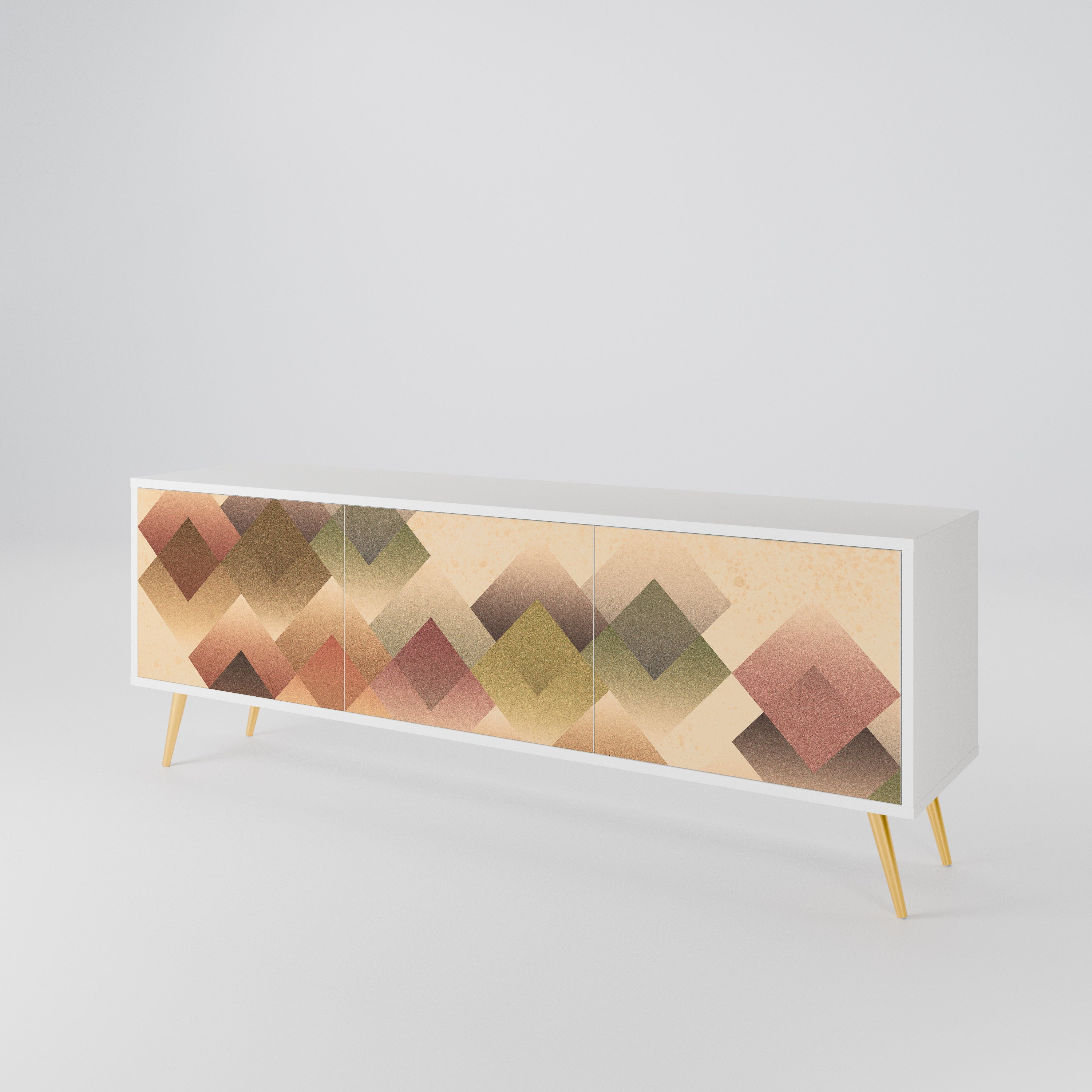 GEOMETRIC FUSION 3-Door TV Cabinet