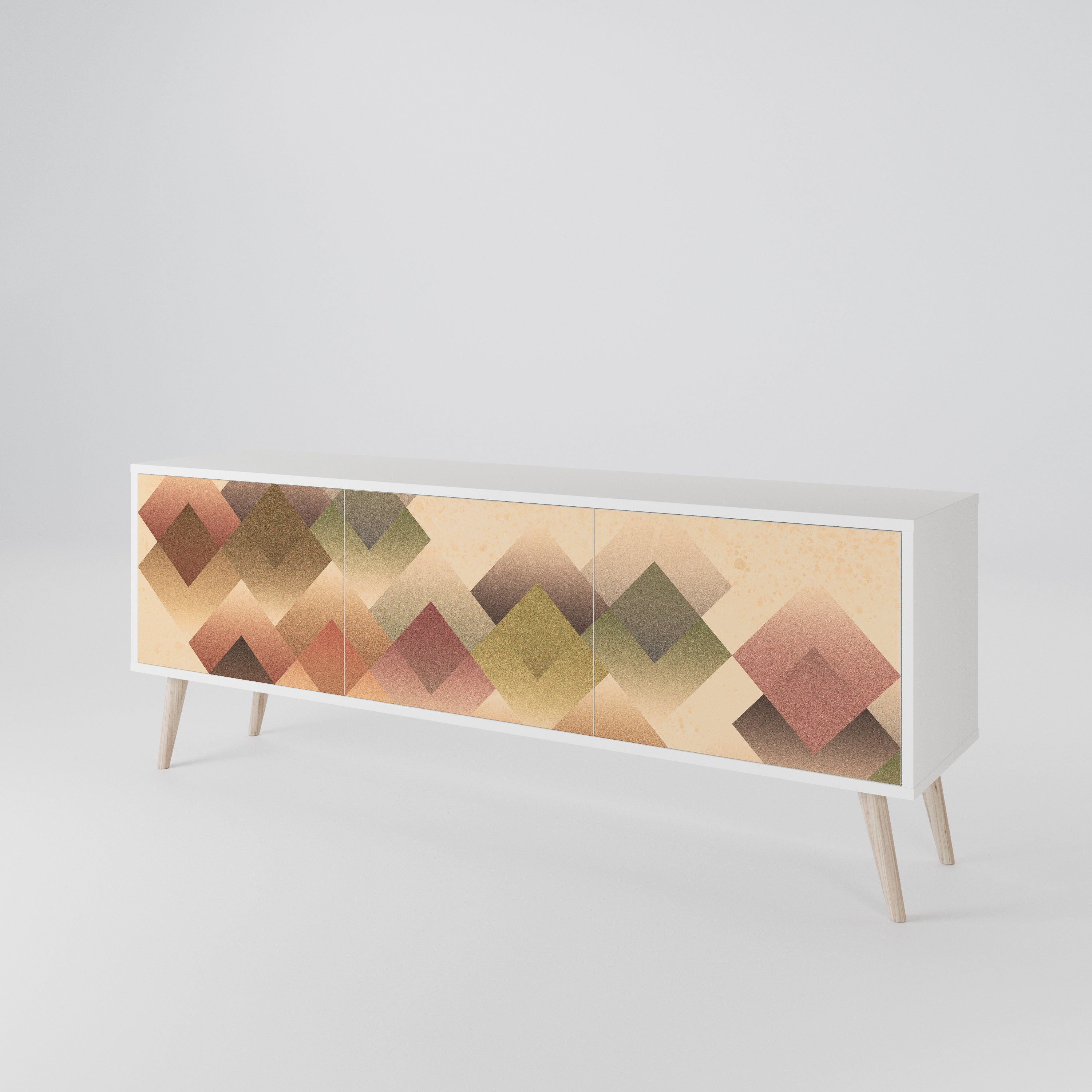 GEOMETRIC FUSION 3-Door TV Cabinet