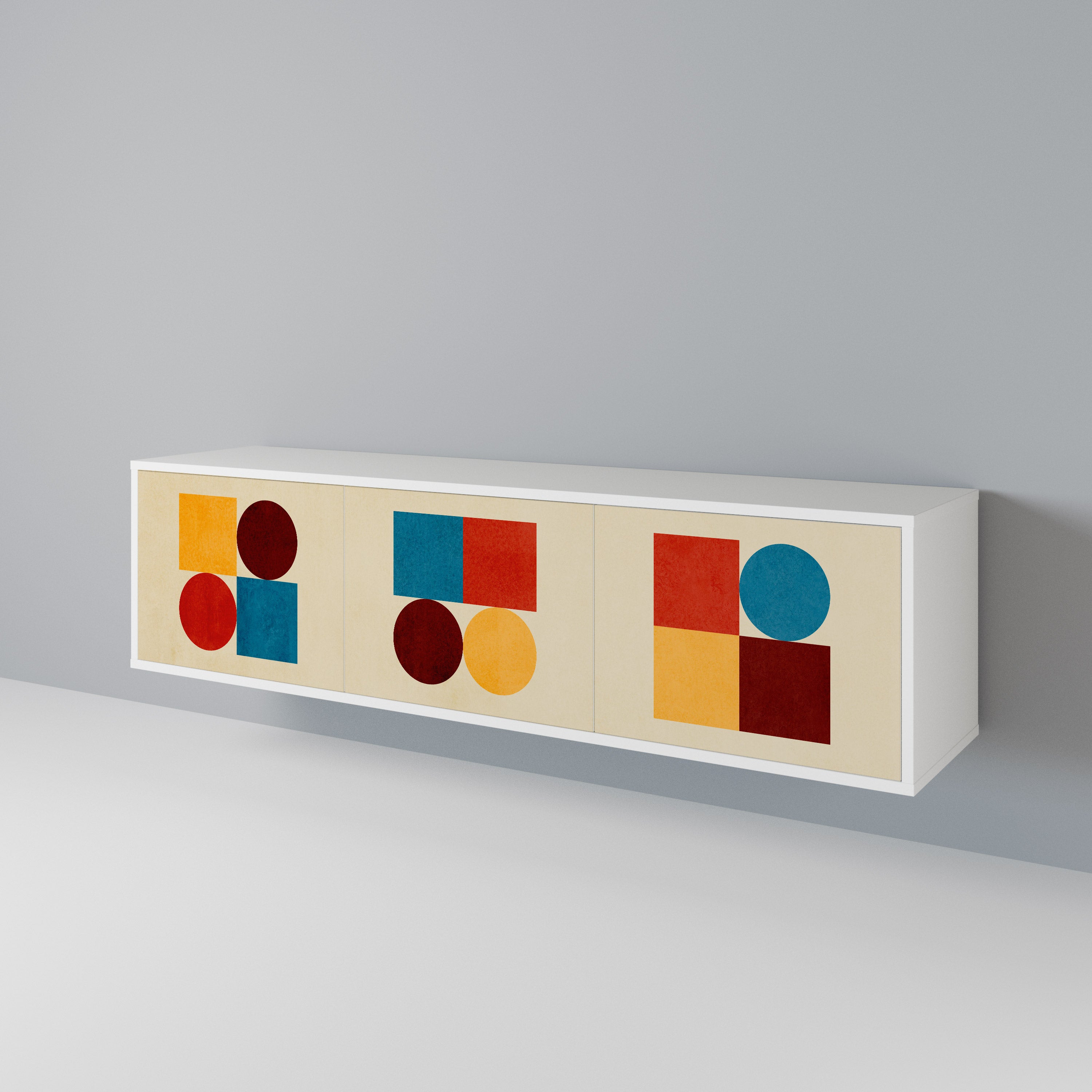 GEOMETRIC PUZZLE 3-türiges TV-Lowboard