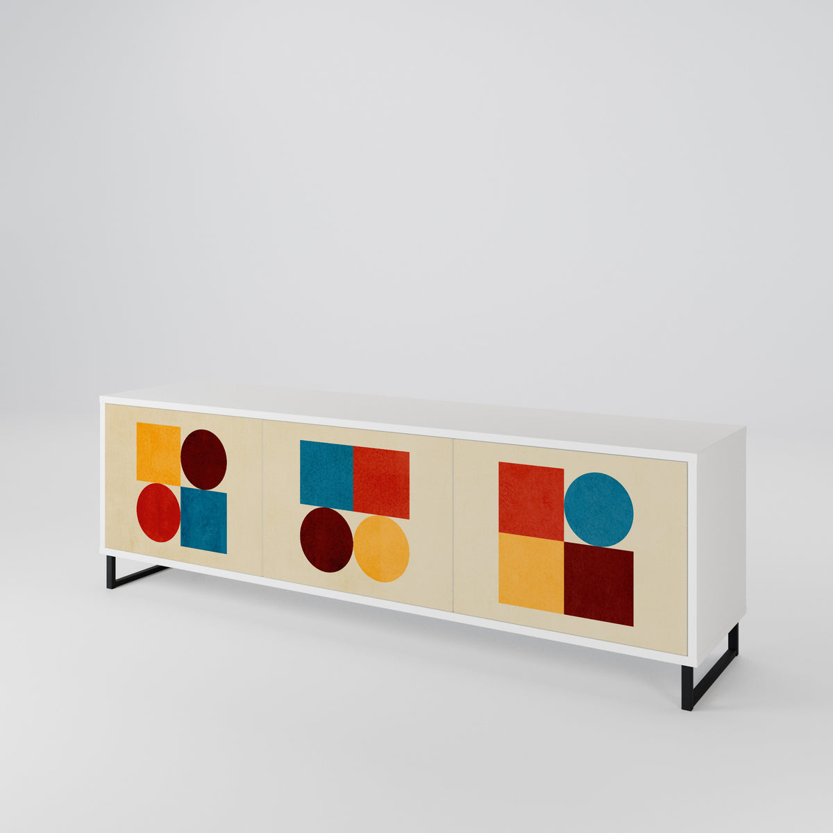 GEOMETRIC PUZZLE 3-türiges TV-Lowboard