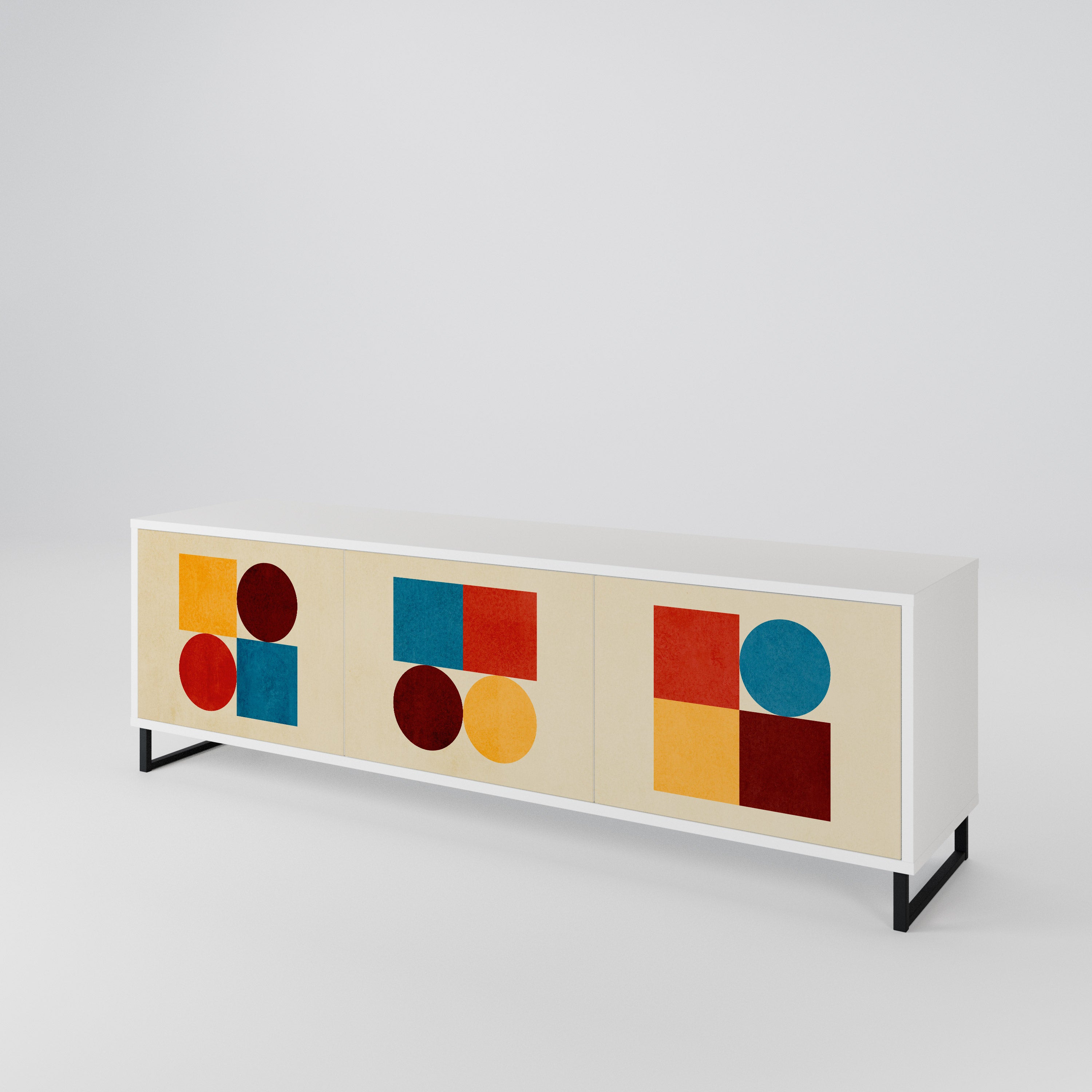 GEOMETRIC PUZZLE 3-türiges TV-Lowboard