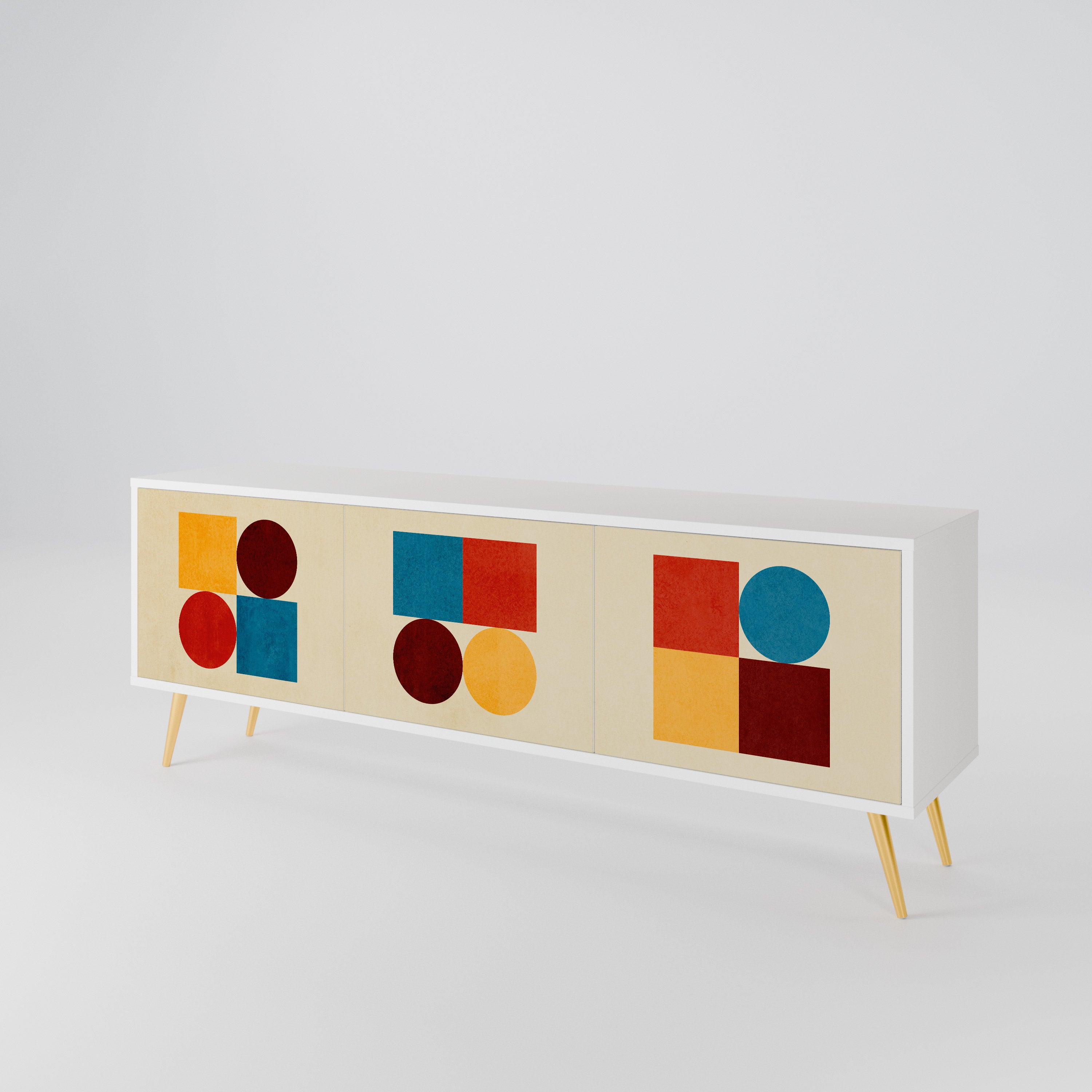 GEOMETRIC PUZZLE 3-türiges TV-Lowboard