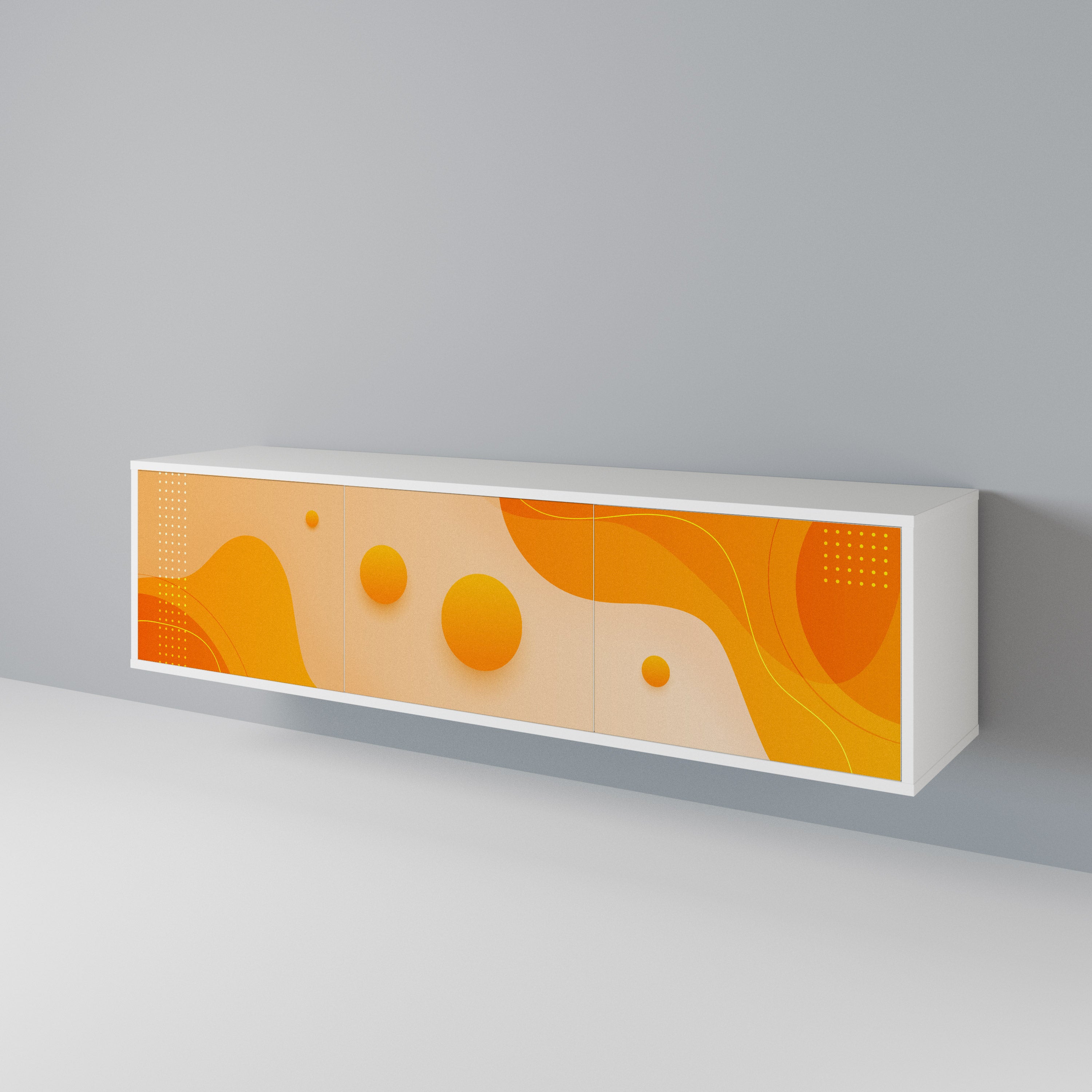 ORANGE ARRANGEMENT 3-türiges TV-Lowboard