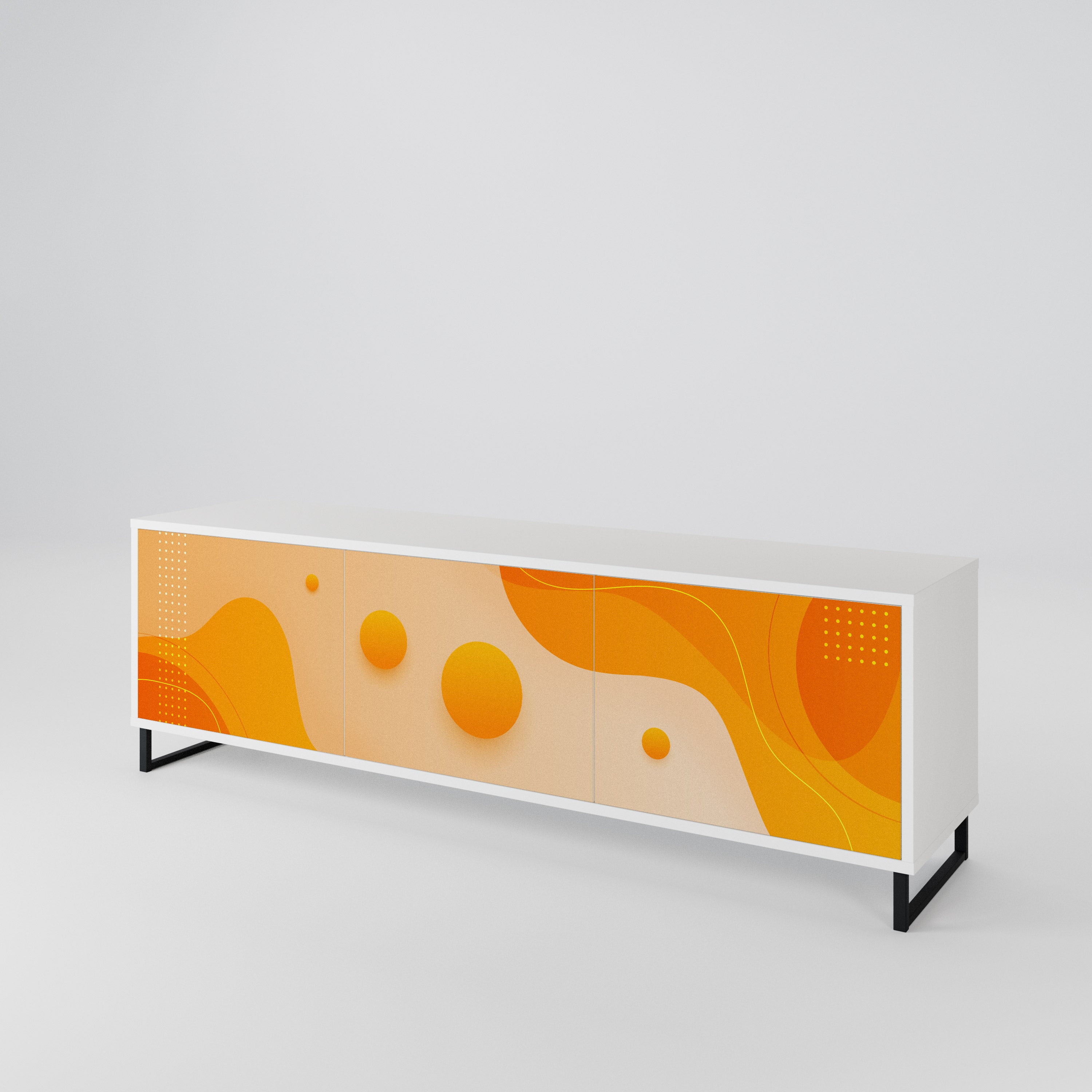 ORANGE ARRANGEMENT 3-türiges TV-Lowboard
