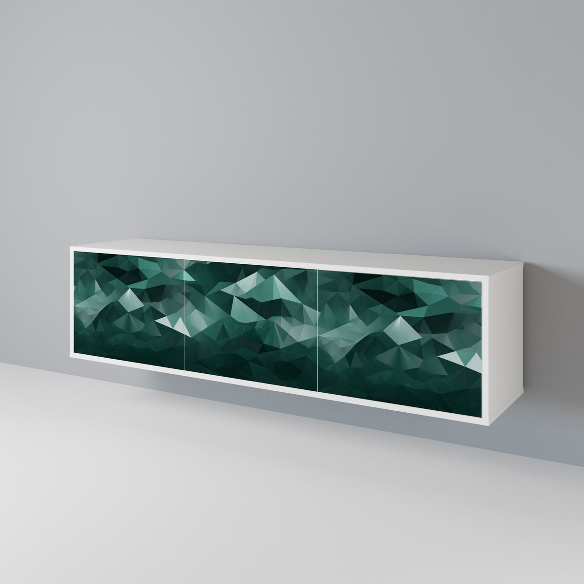POLYGONAL FLOATING 3-türiges TV-Lowboard
