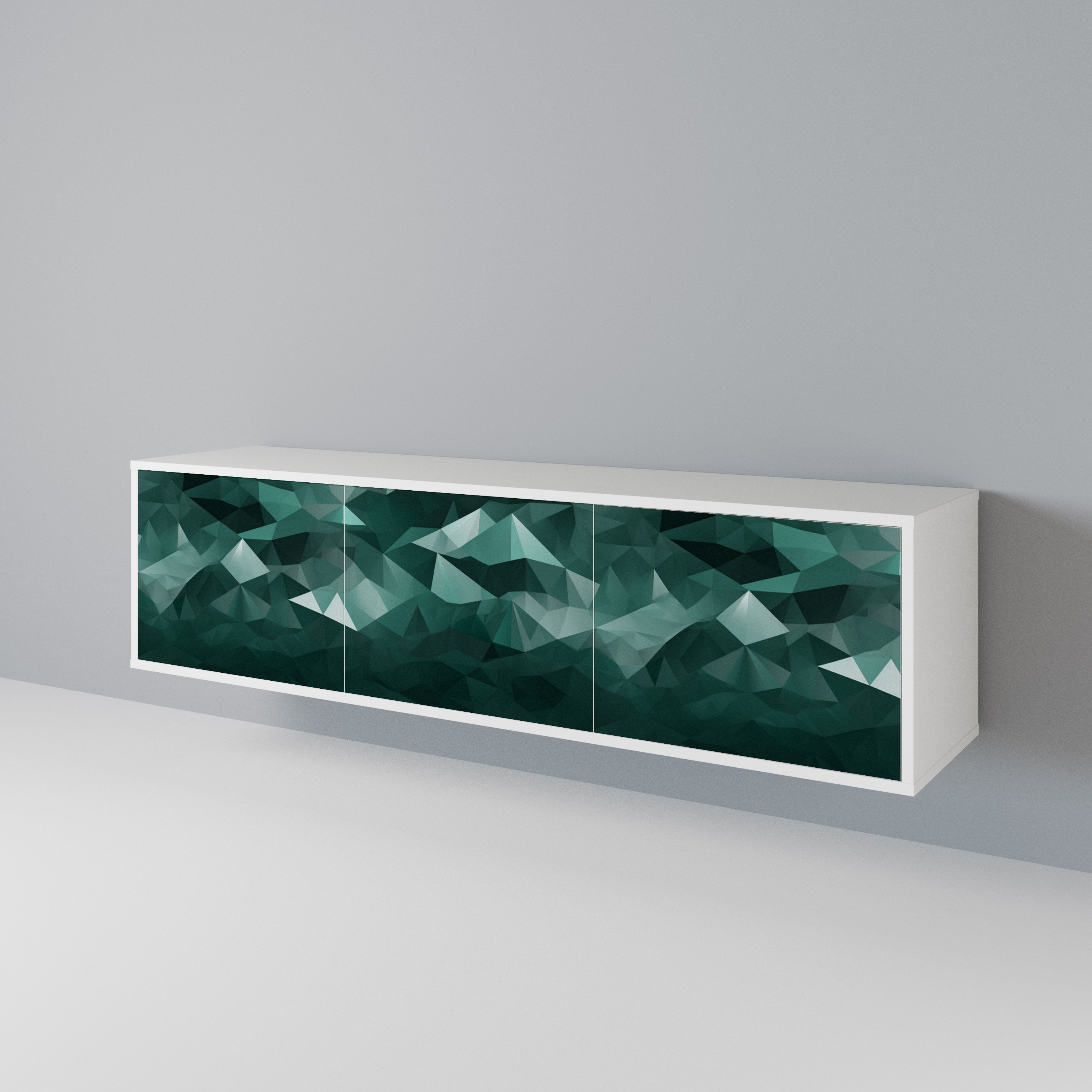 POLYGONAL FLOATING 3-türiges TV-Lowboard