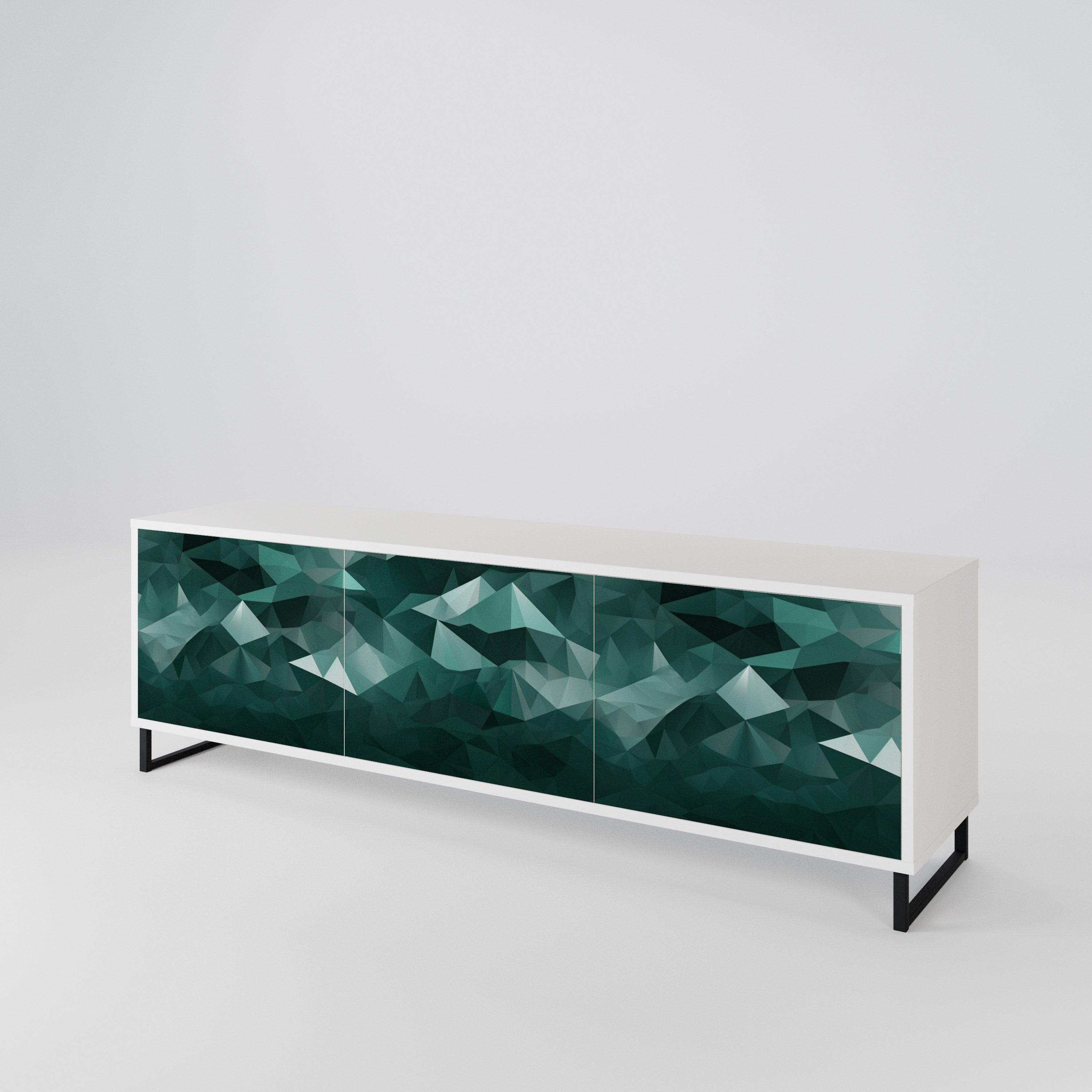 POLYGONAL FLOATING 3-türiges TV-Lowboard