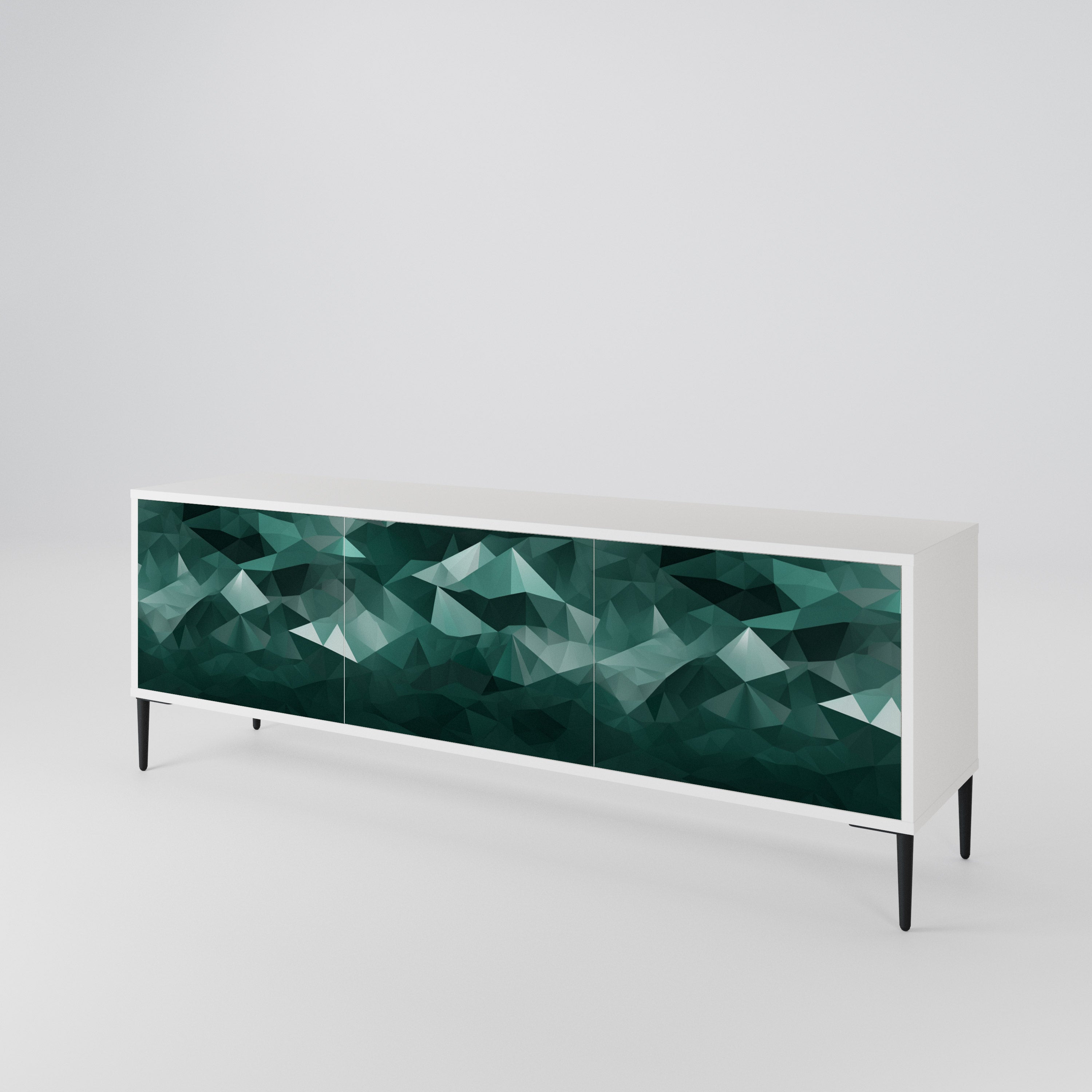 POLYGONAL FLOATING 3-türiges TV-Lowboard