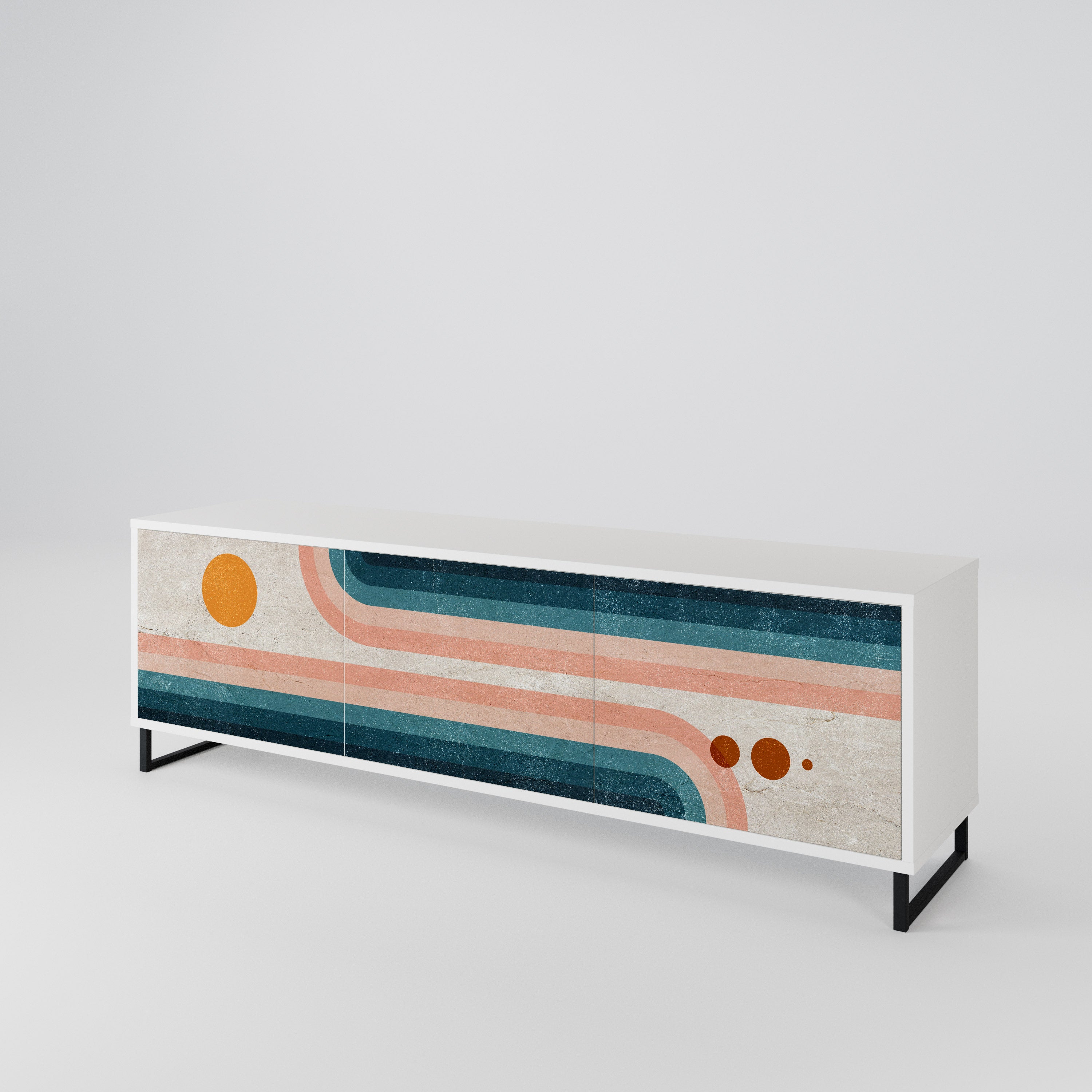 TWO HALVES 3-türiges TV-Lowboard